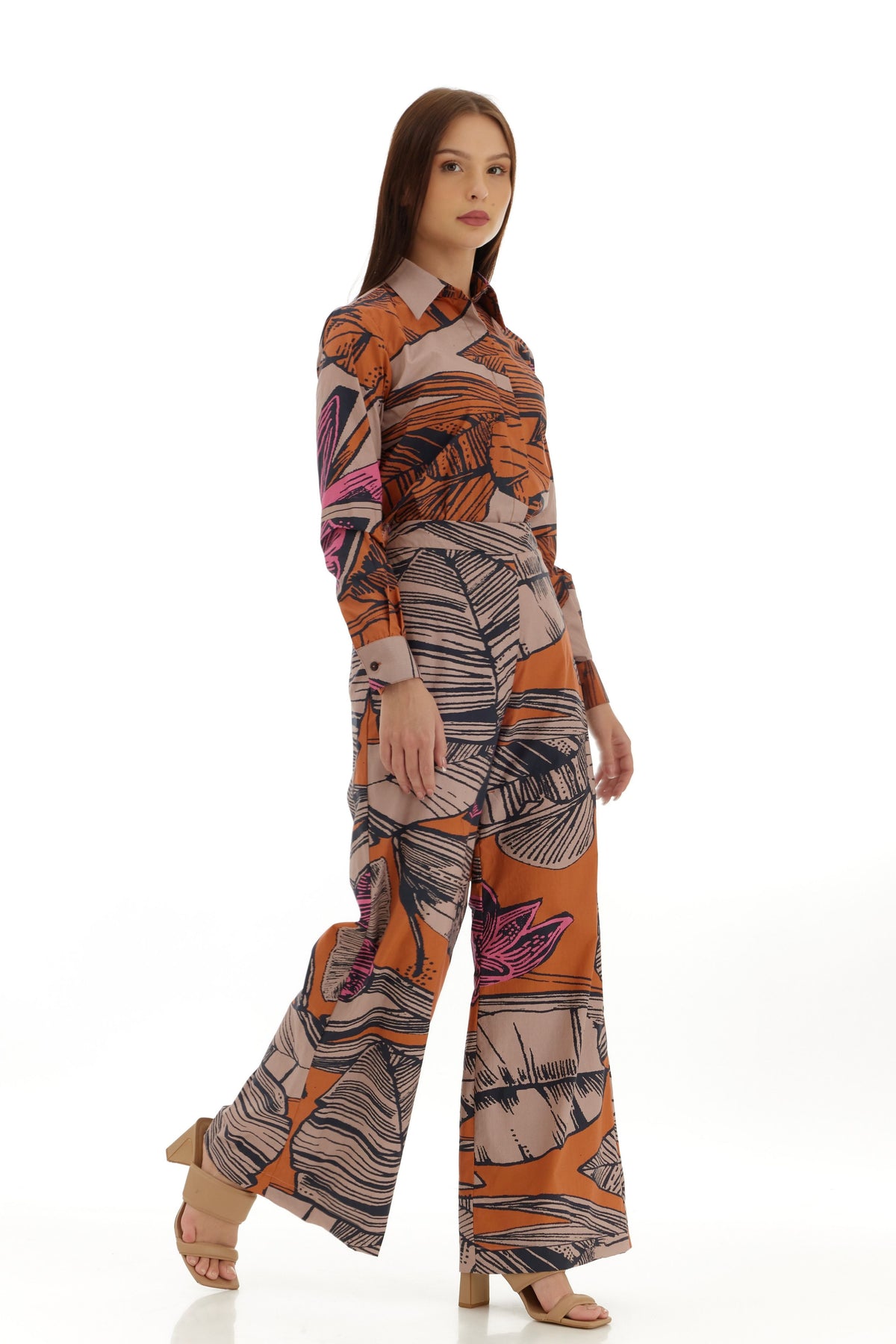 Off White and Orange Pant