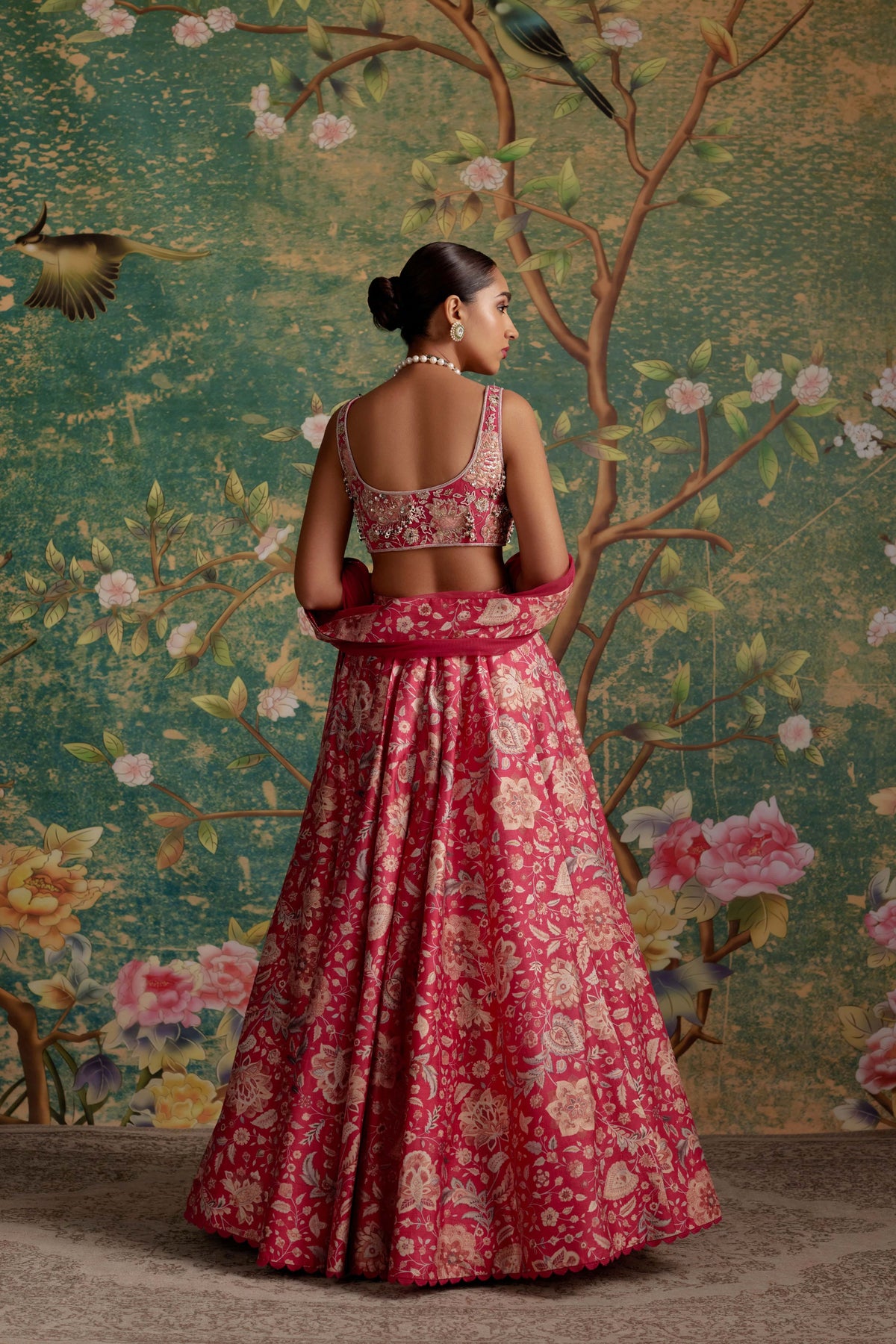 Demi Royal Fuschia Lehenga Set