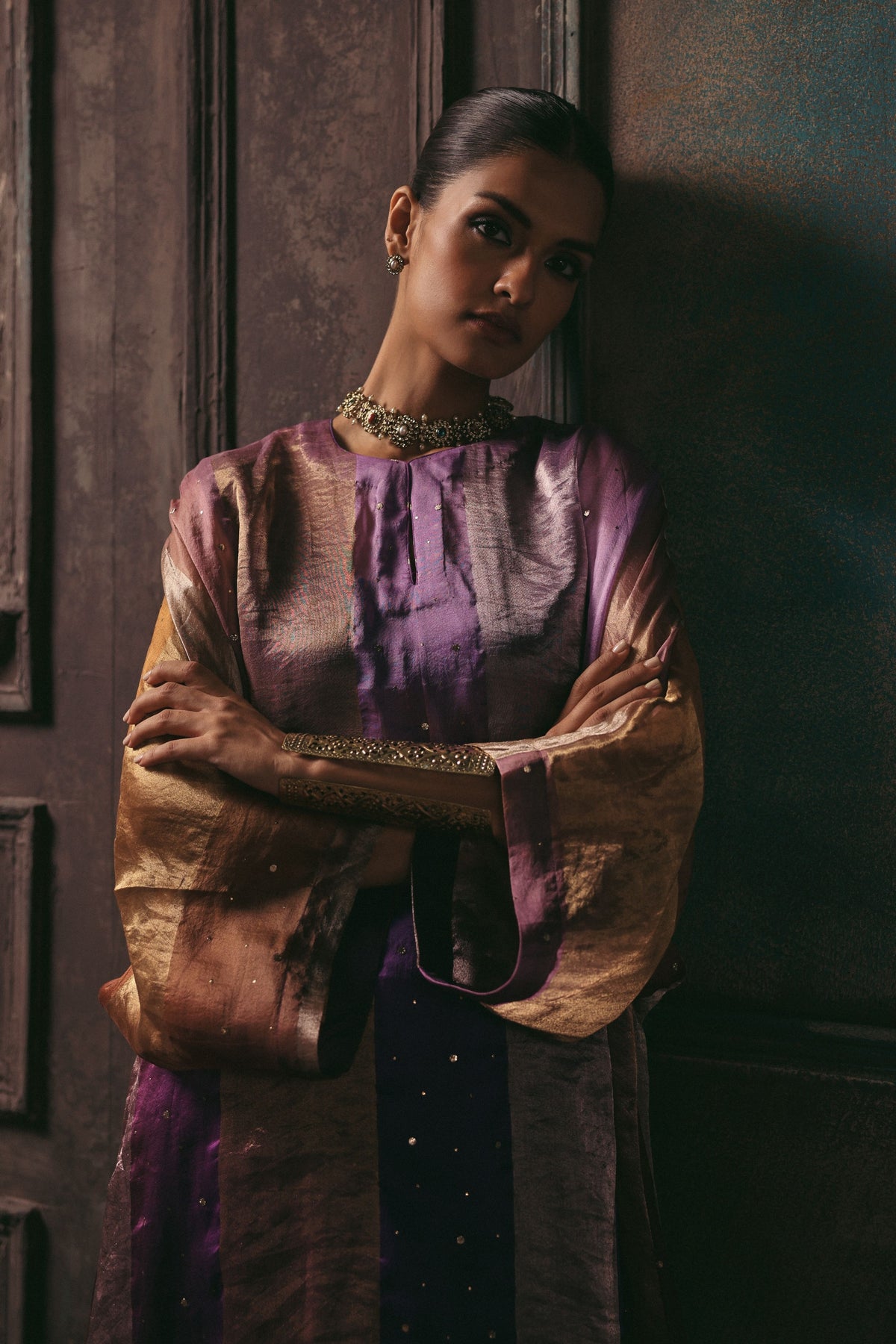 Purple Tabeer Kurta Set