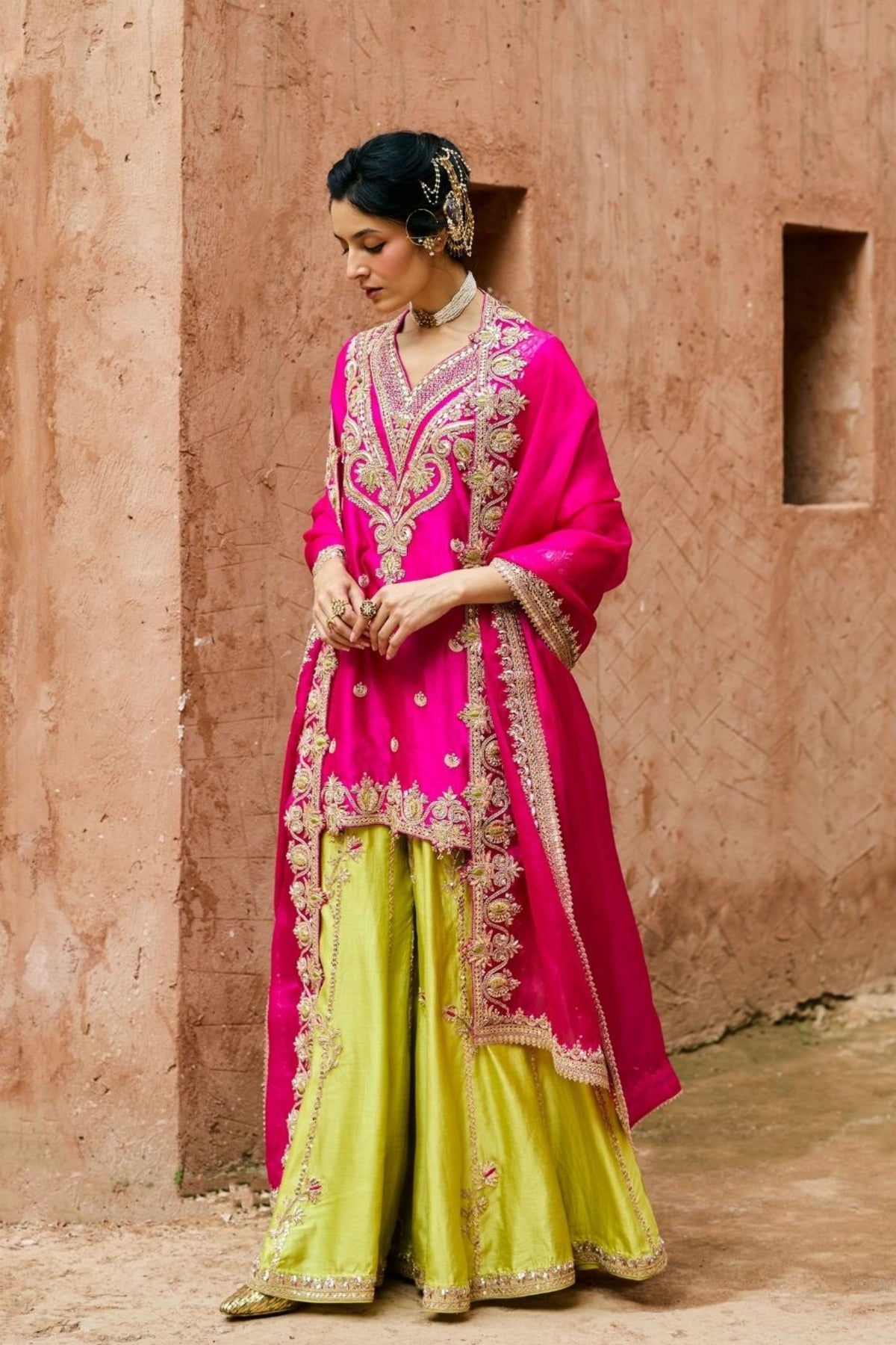 Heer Sharara Set
