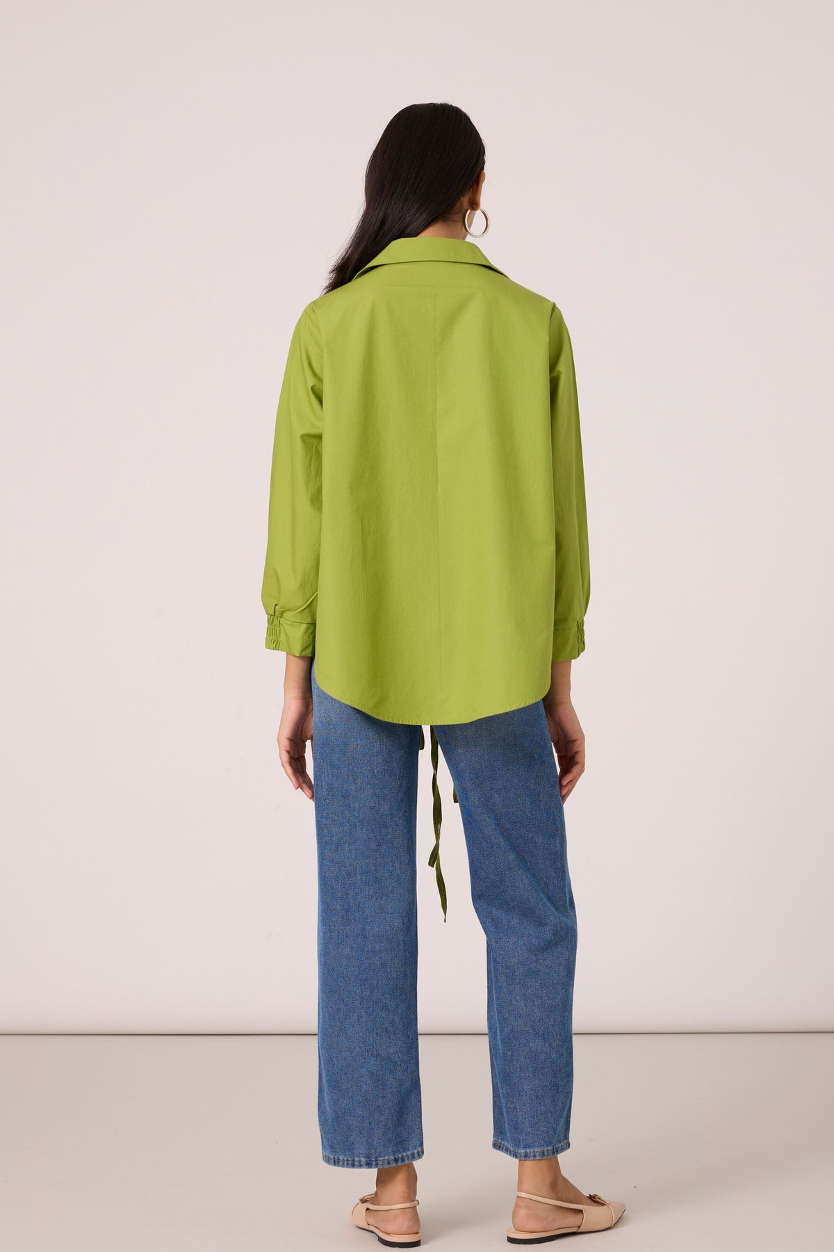 Ariel Applique Matcha Green Shirt
