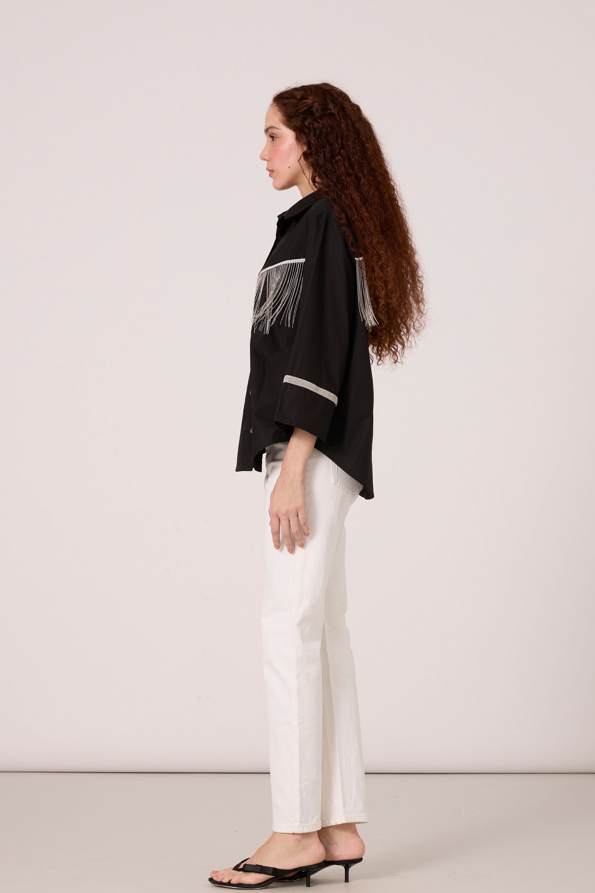 Dari Fringe Black Shirt