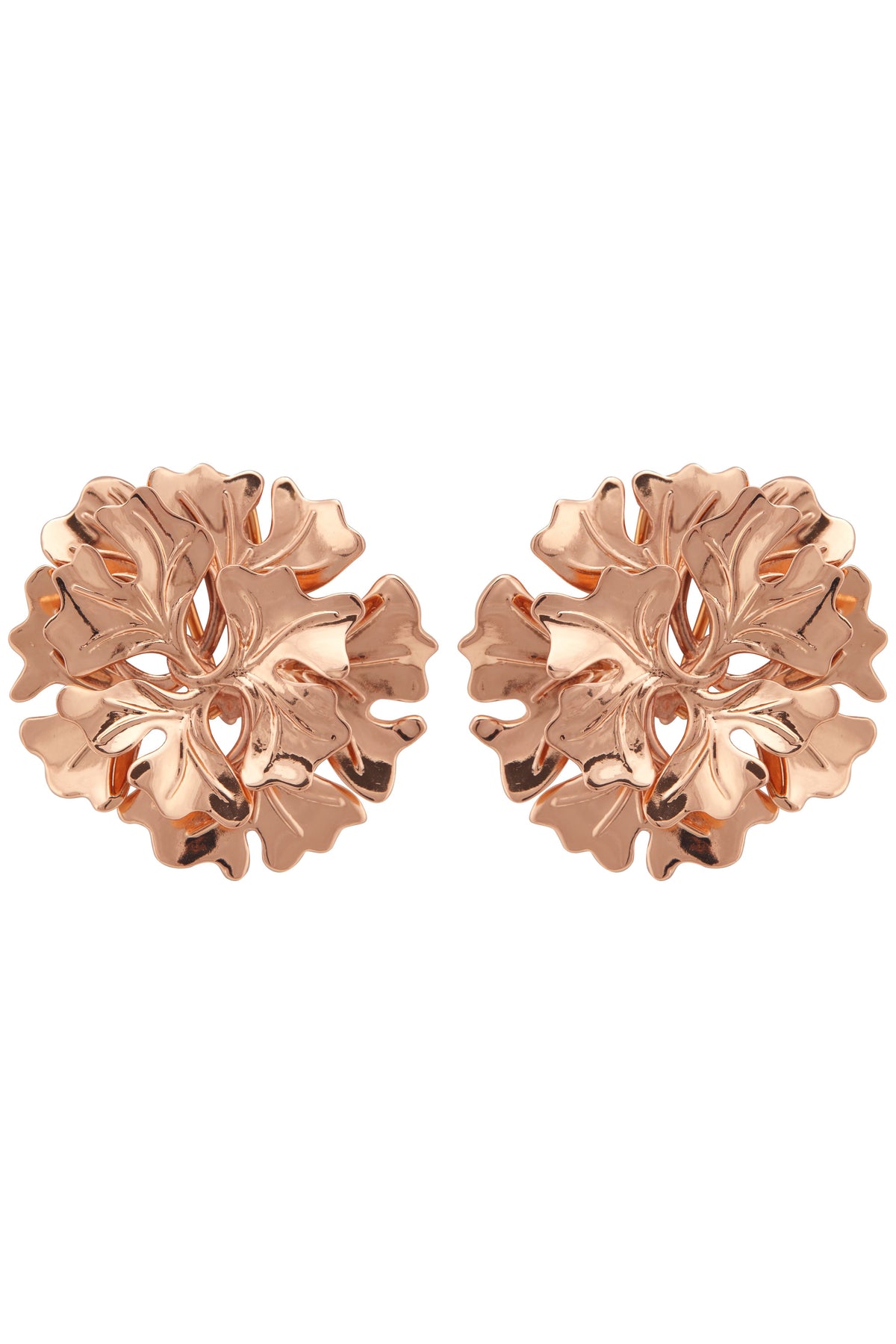 Rose gold bellis earrings