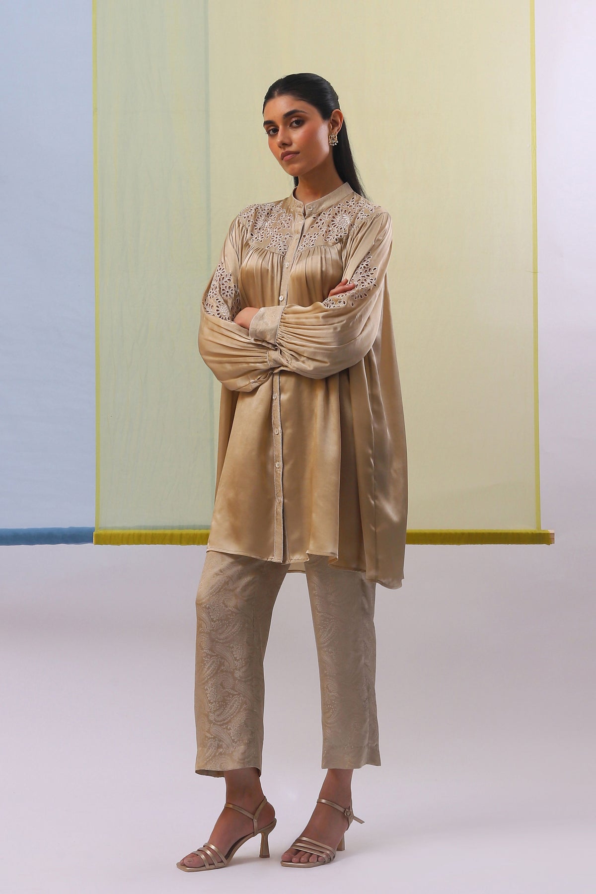 Beige Aafa Co-ordinate Set