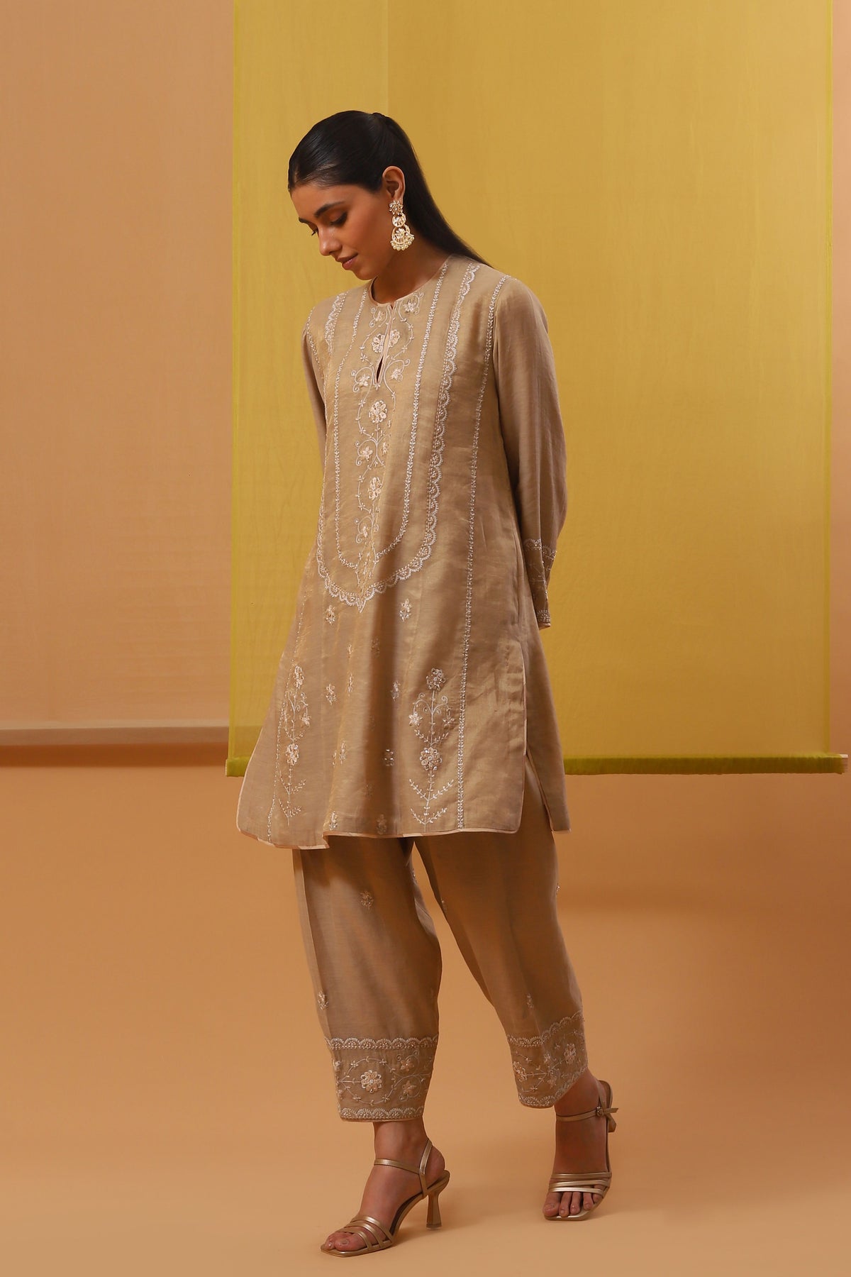 Beige Zaika Co-ordinate Set