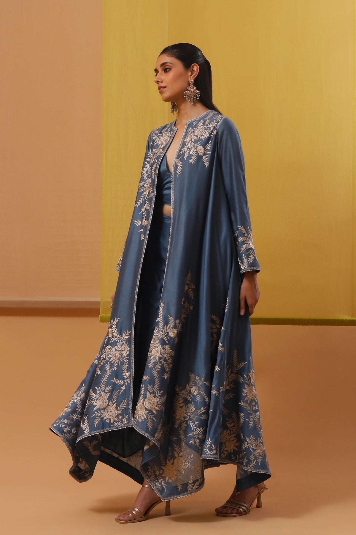 Blue Aqila Jacket Set