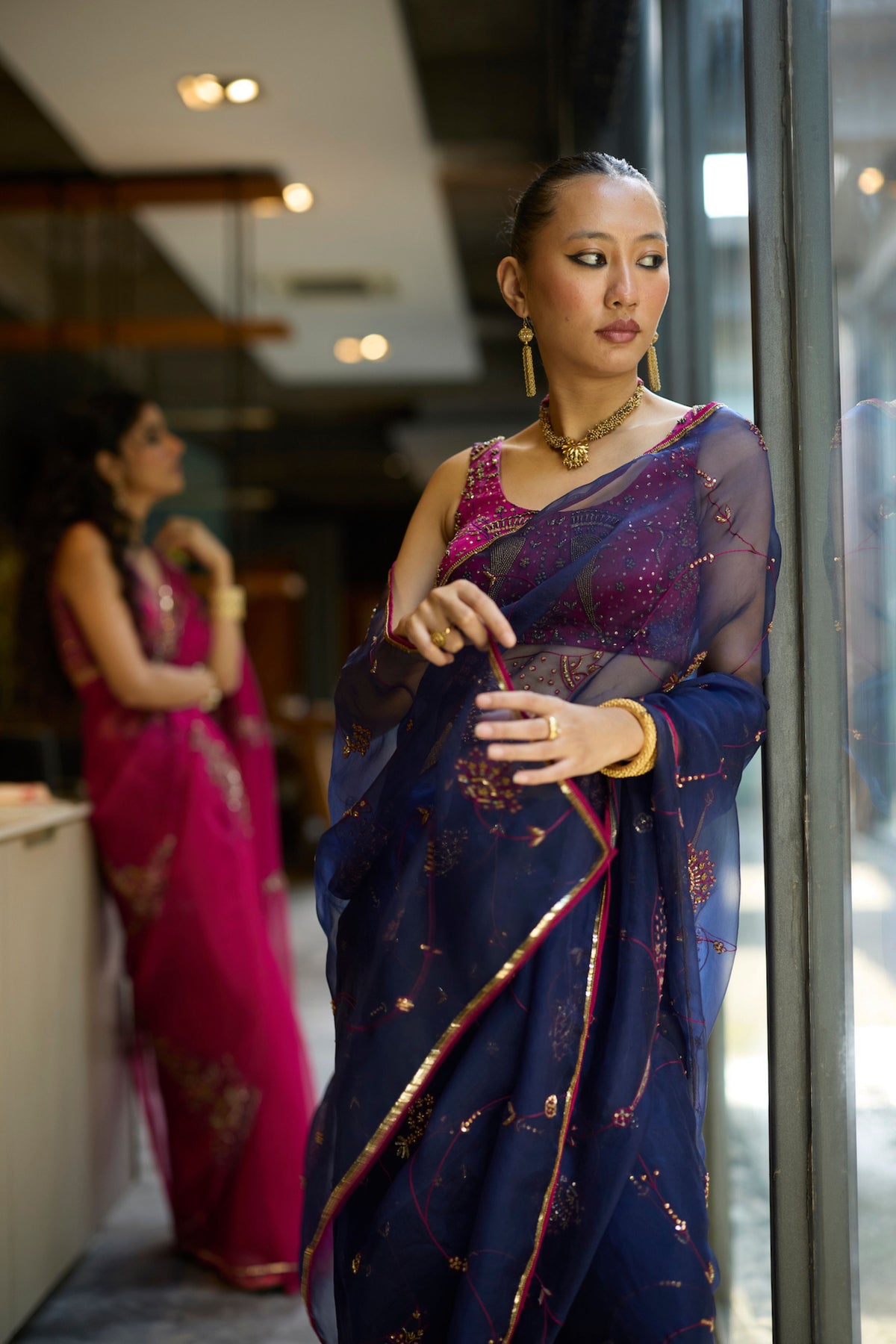 Blue Naad Saree