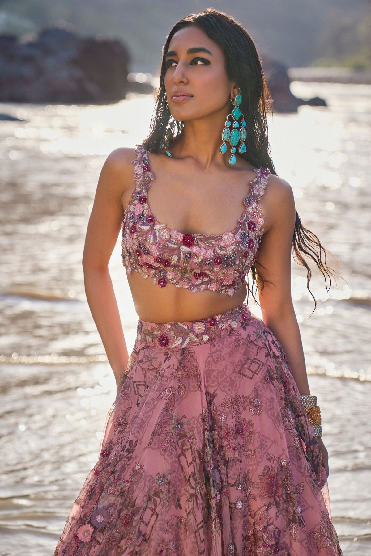 Ayzel Pink Lehenga Set