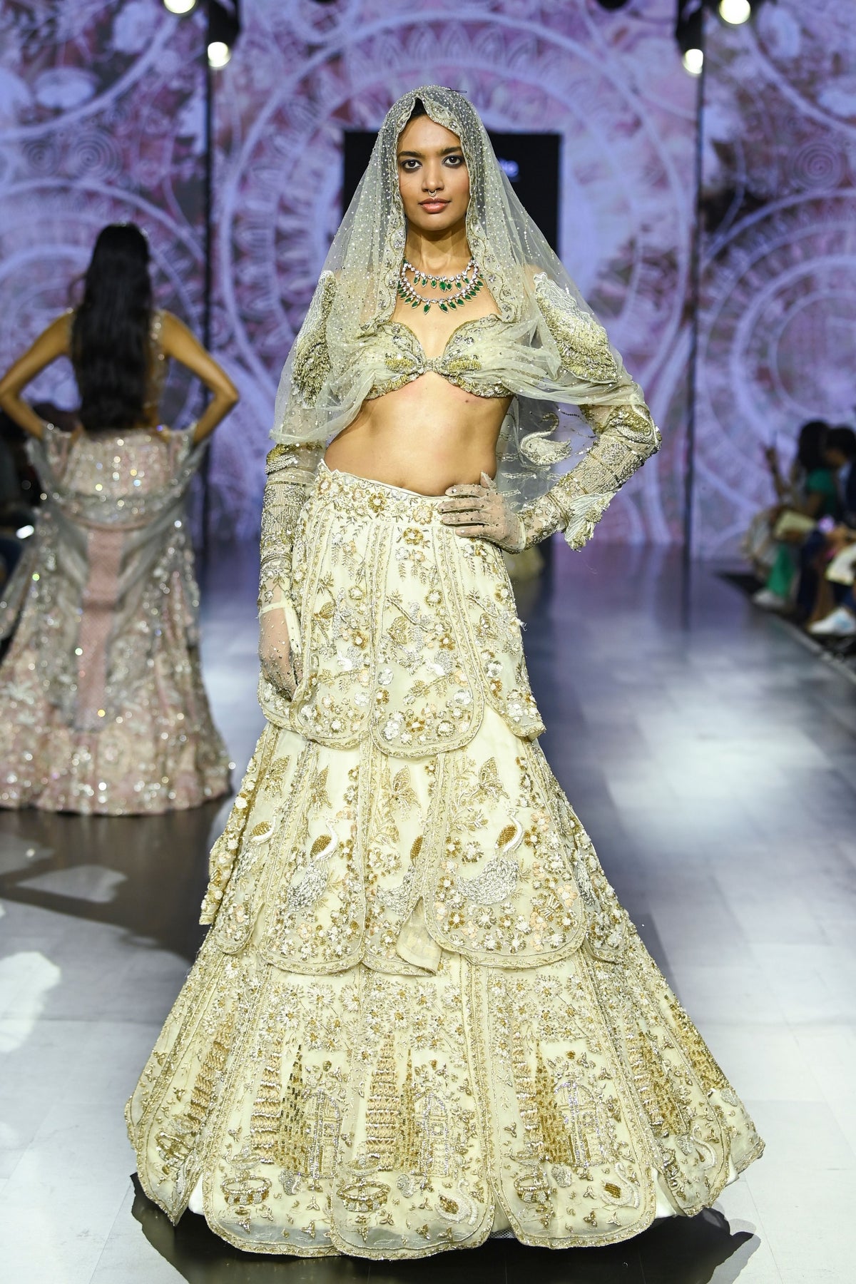 Tuscan Bloom Petal Lehenga Set