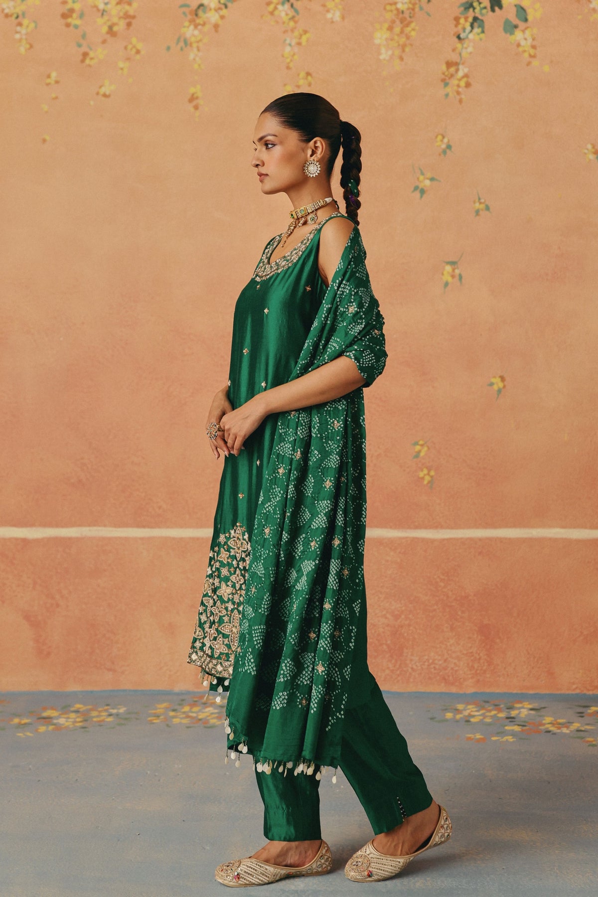 Panna Phool Kurta Set