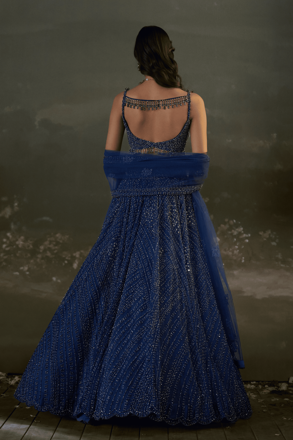 Midnight Blue Lehenga Set