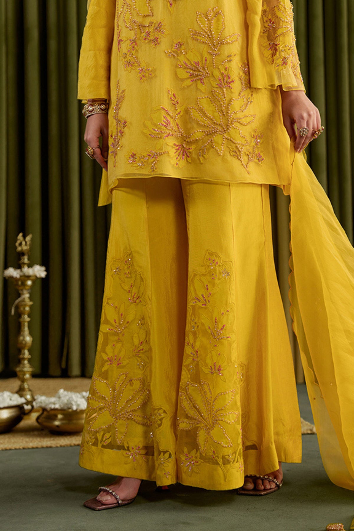 Mango Sharara Set