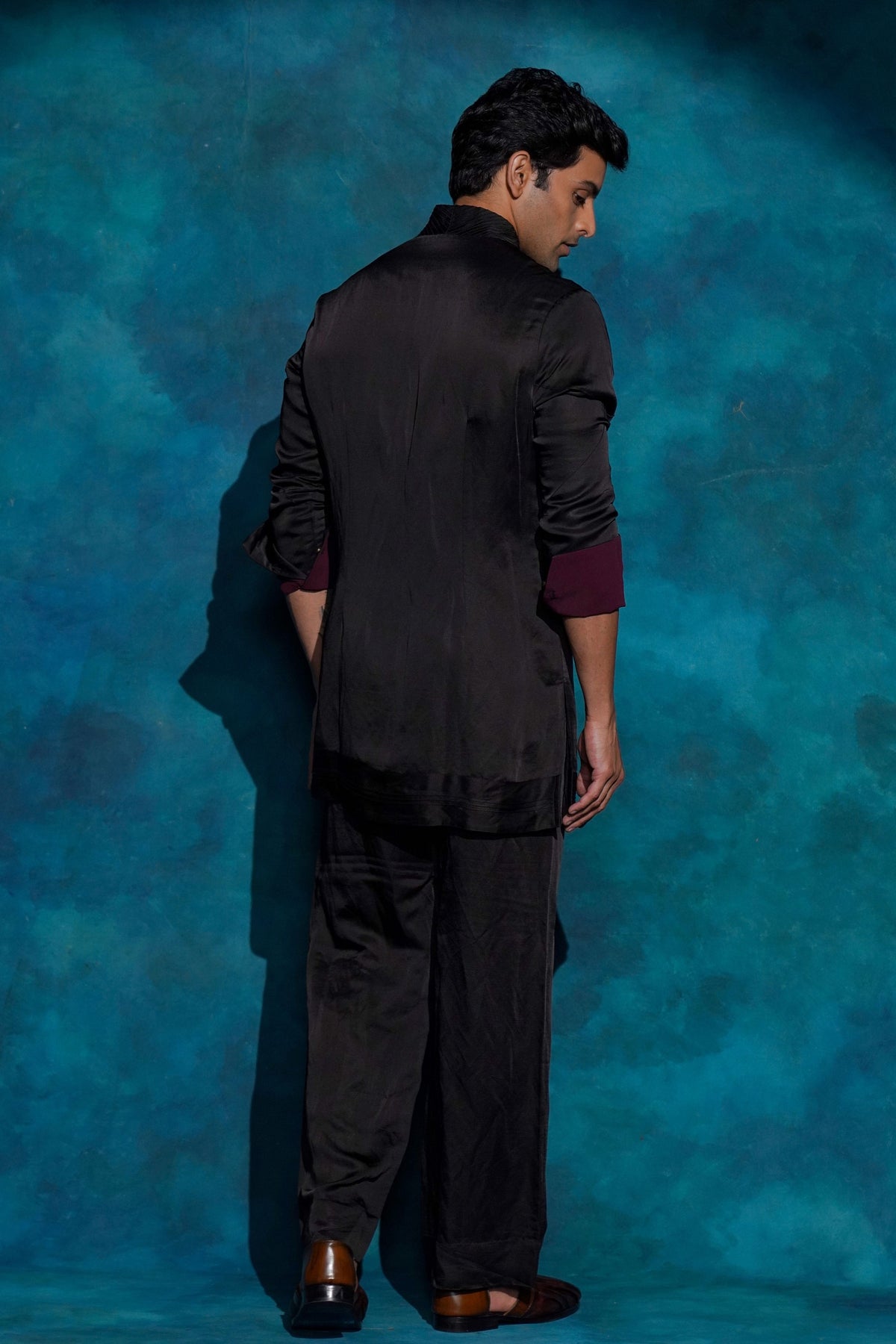 Black Bandhgala Set