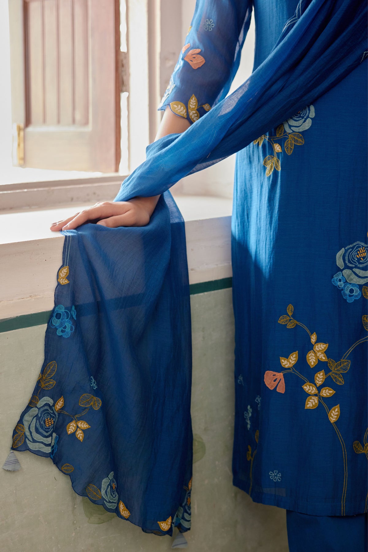 Sapphire Applique Kurta Set