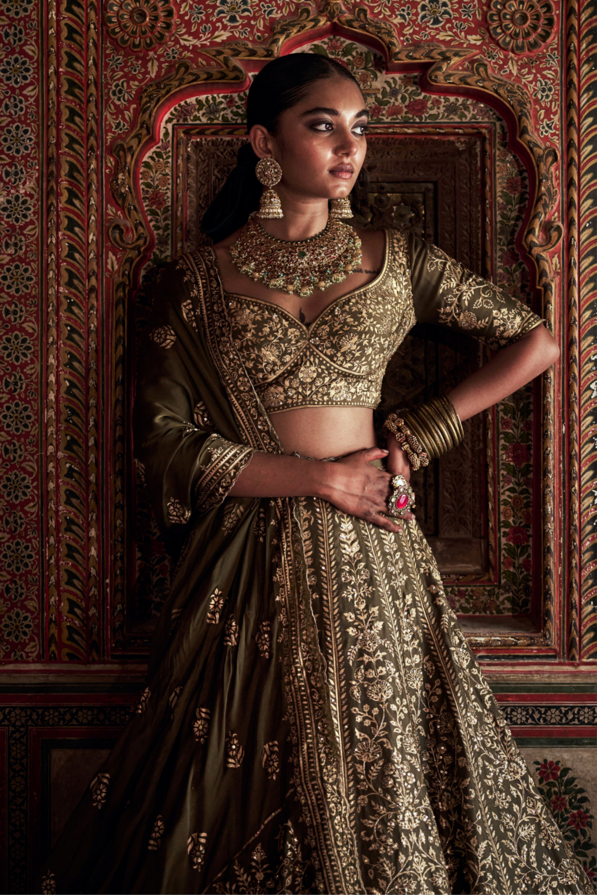 Chanderi Silk Lehenga Set