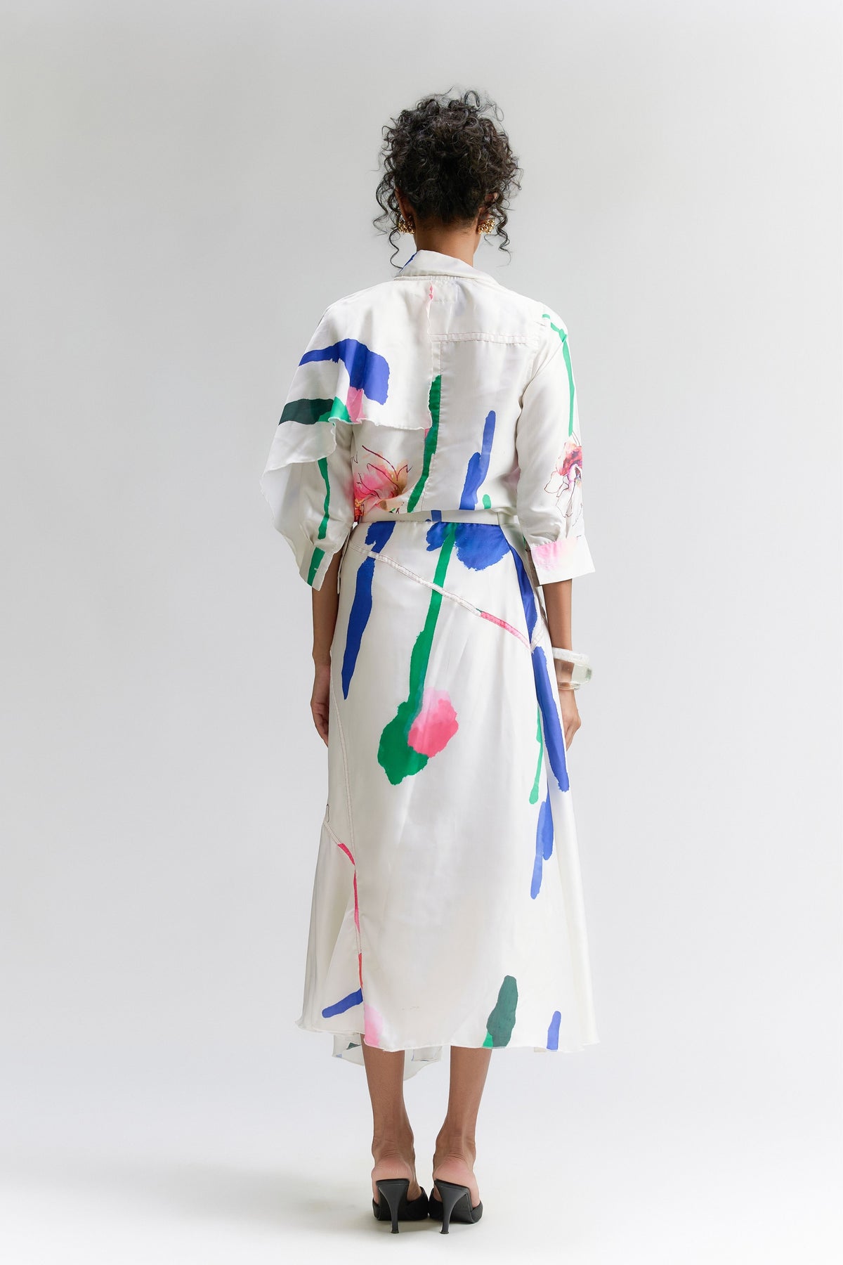 Colour Splash Printed Skirt Set