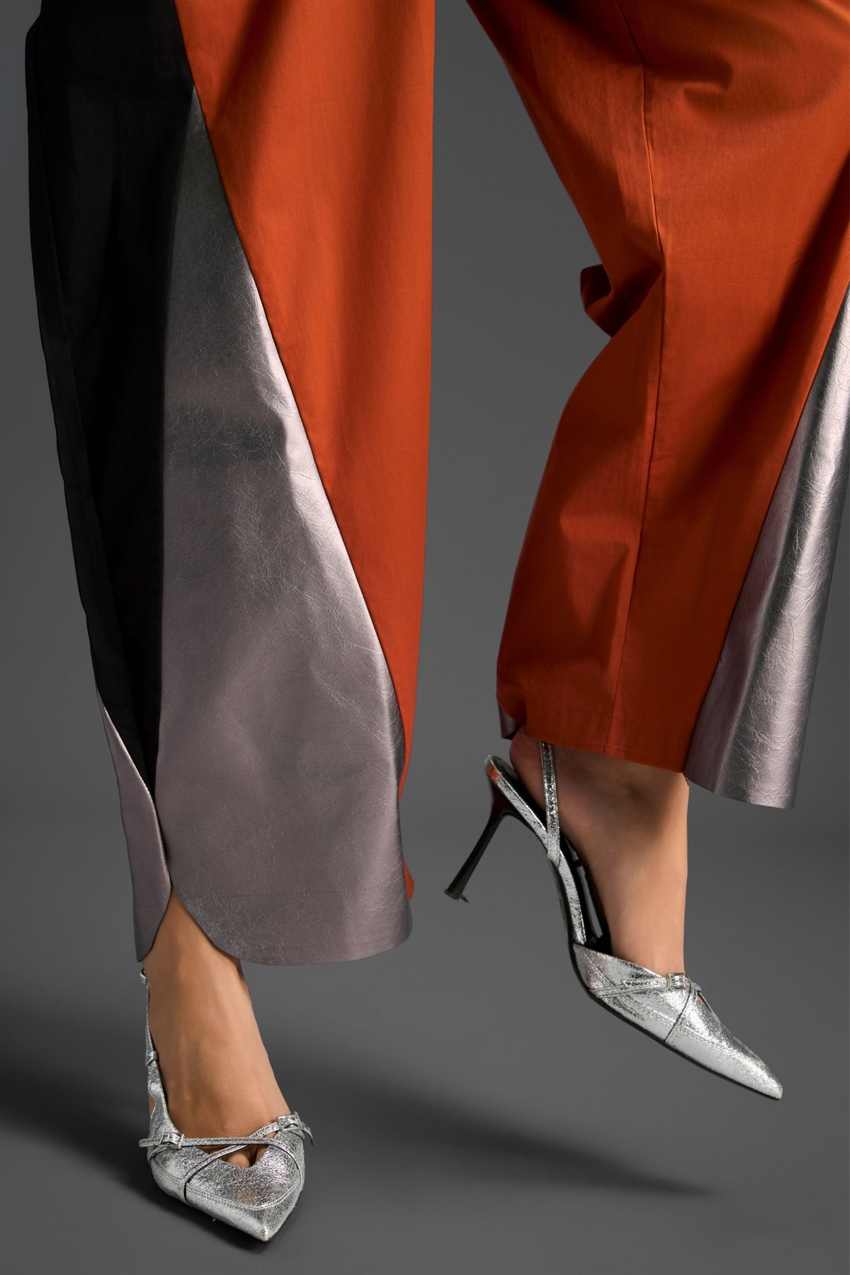 Colorblock Jumpsuit in Rust