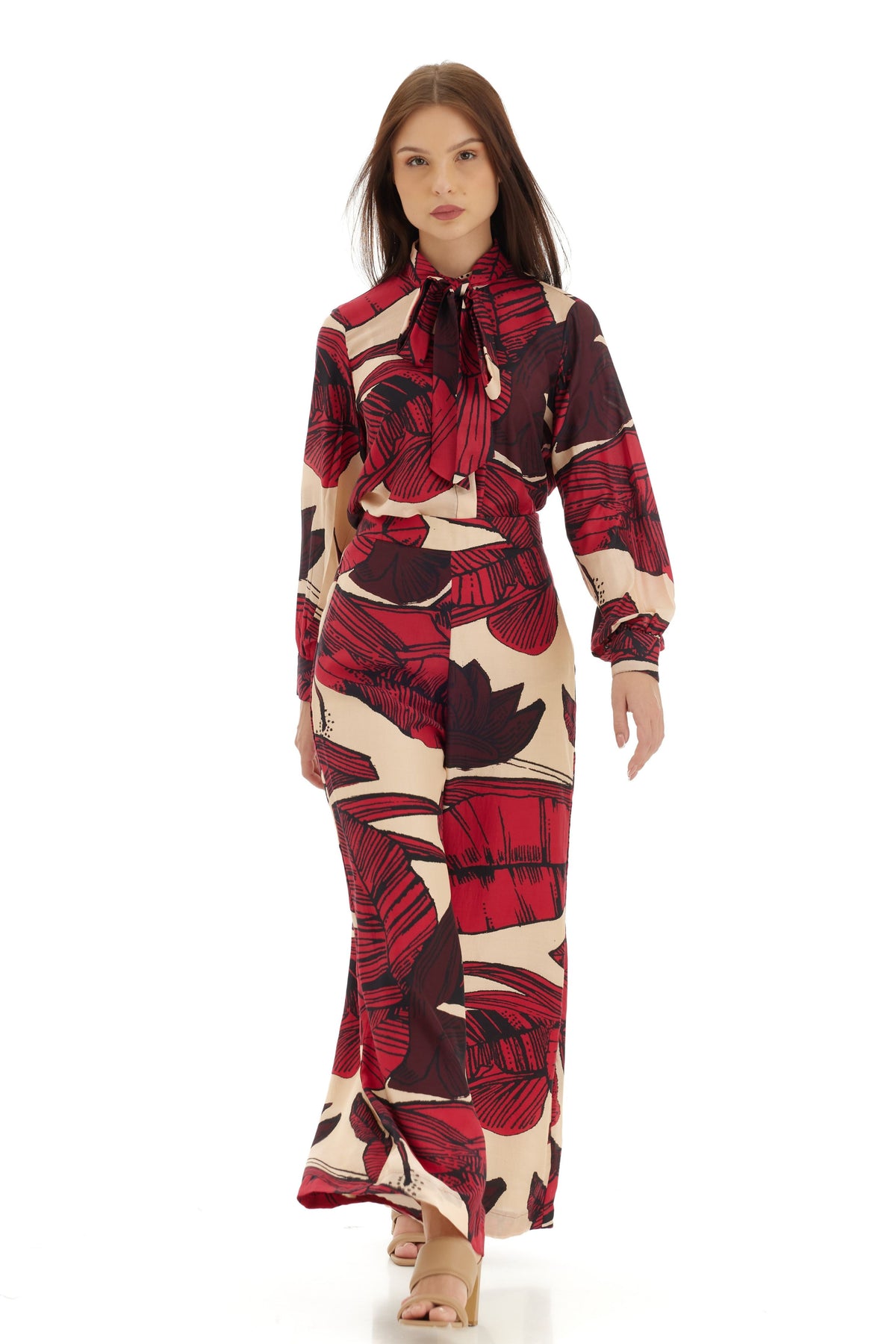 Red and Brown Bow Shirt
