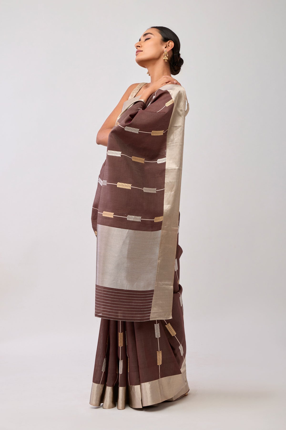 Shweta Brown Sarees