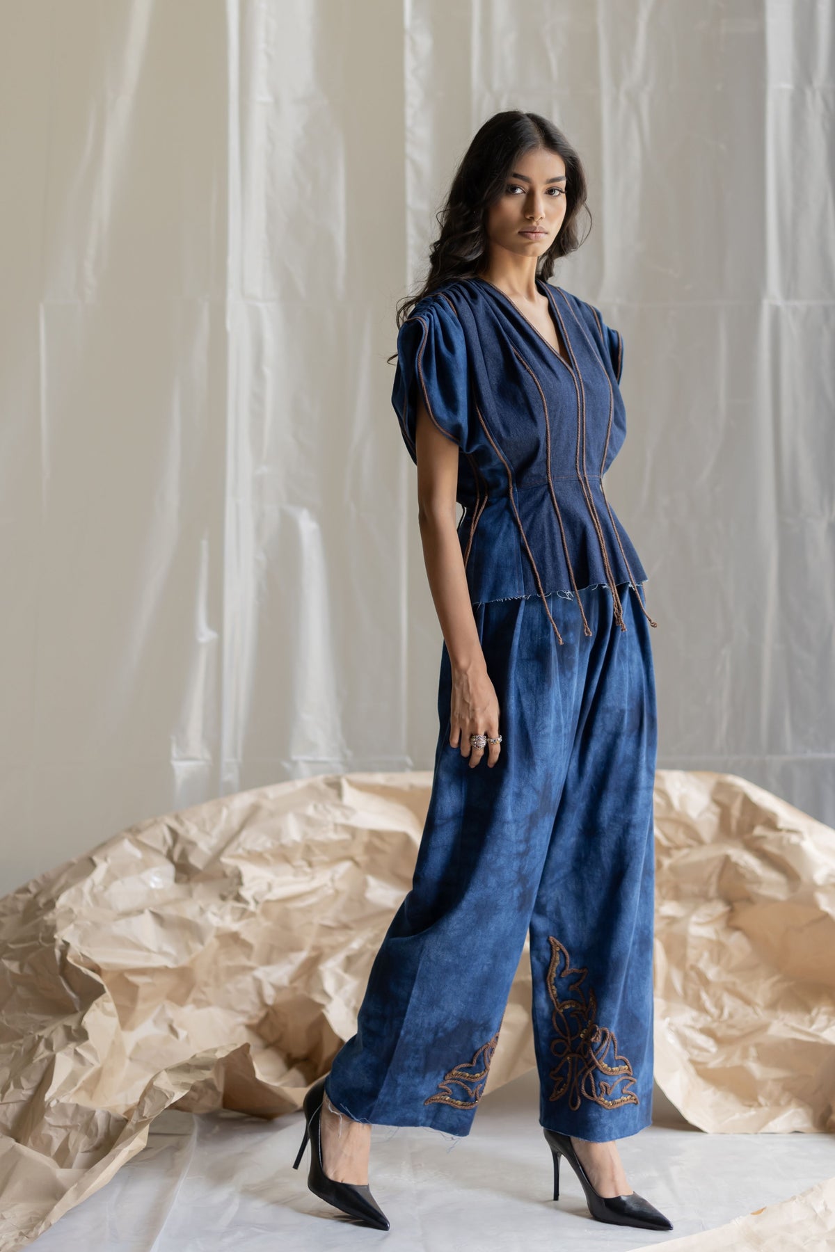 Tie-dye Salwar Denim Pant