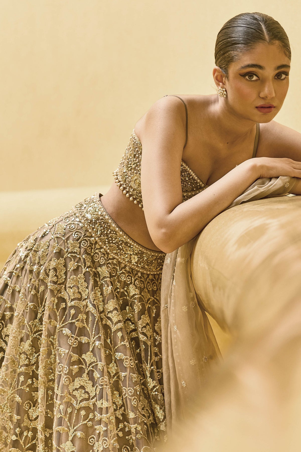 Sand Shimmer Lehenga Set