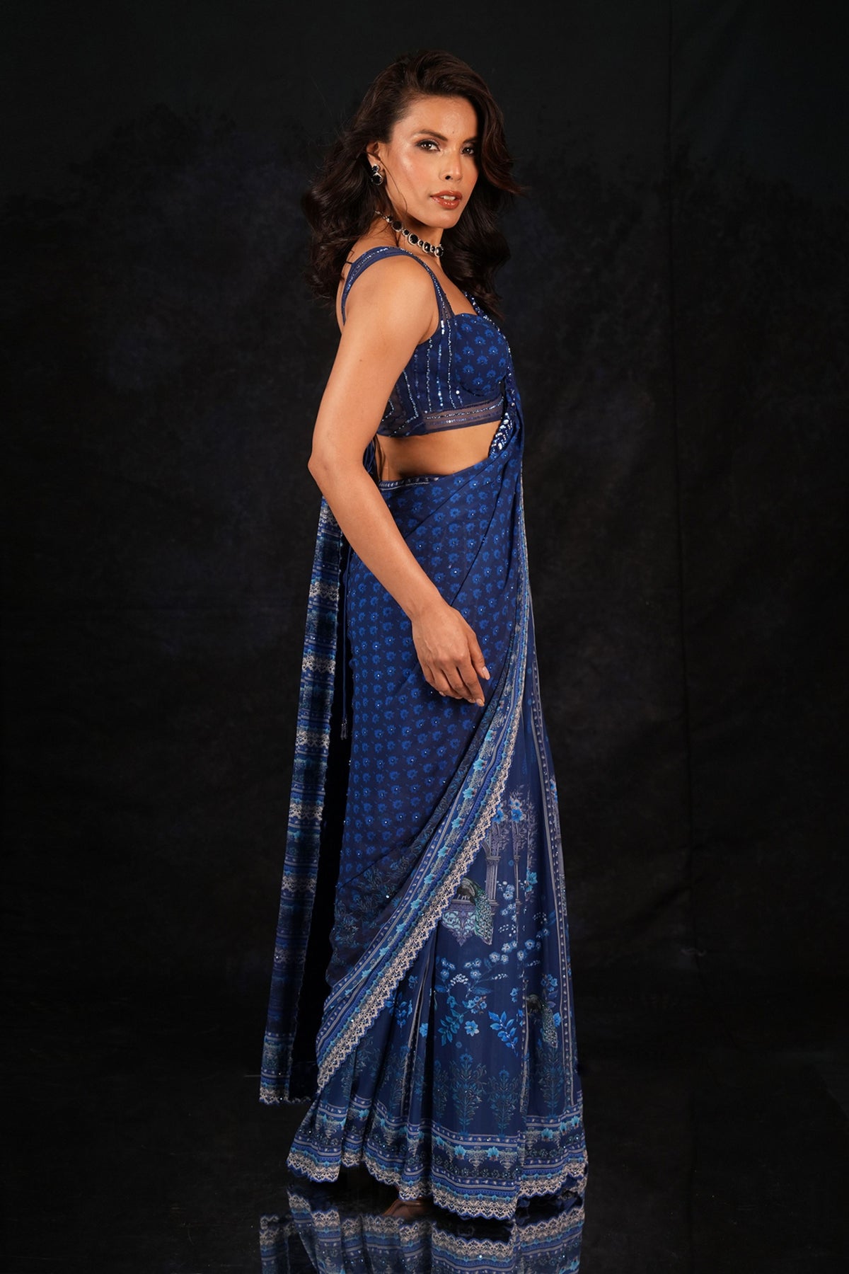Neel Mahal Saree Set