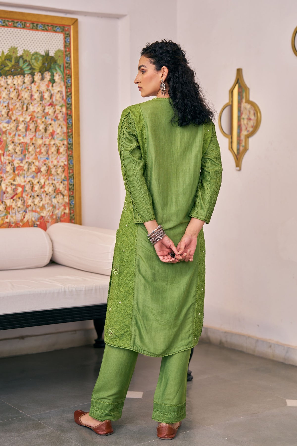 Pea Pintuck Kurta Set