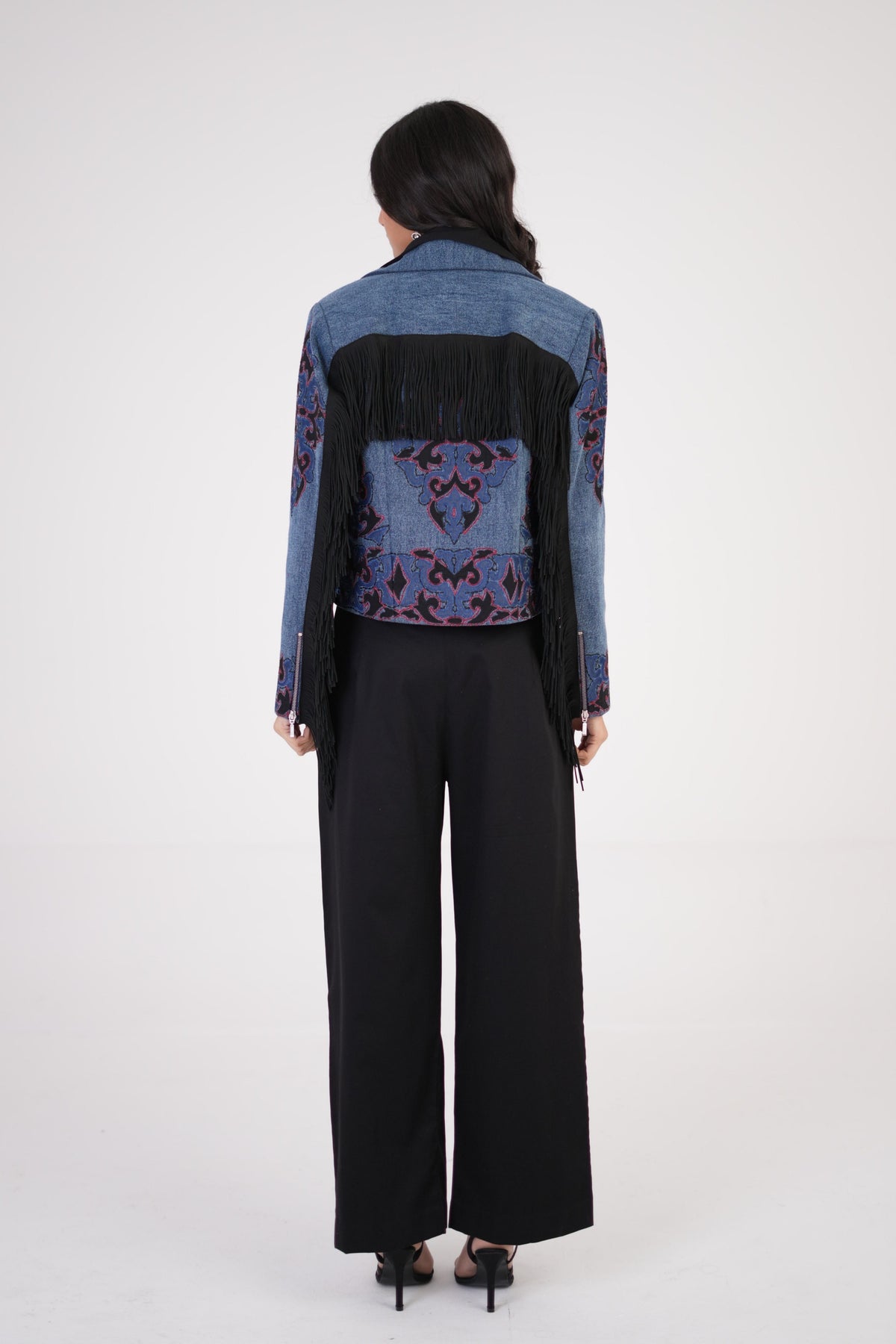 Artful Denim Statement Jacket