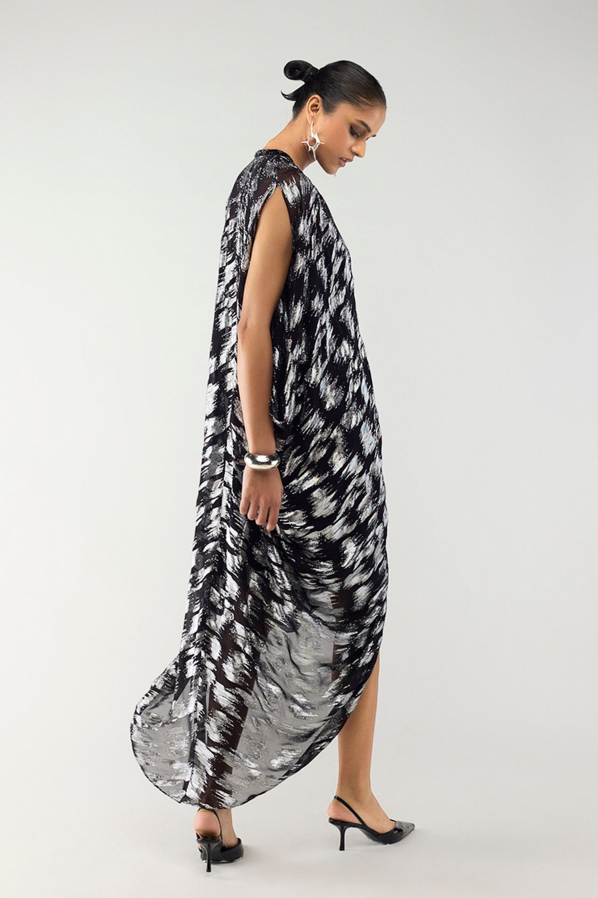 Black & Silver Kaftan