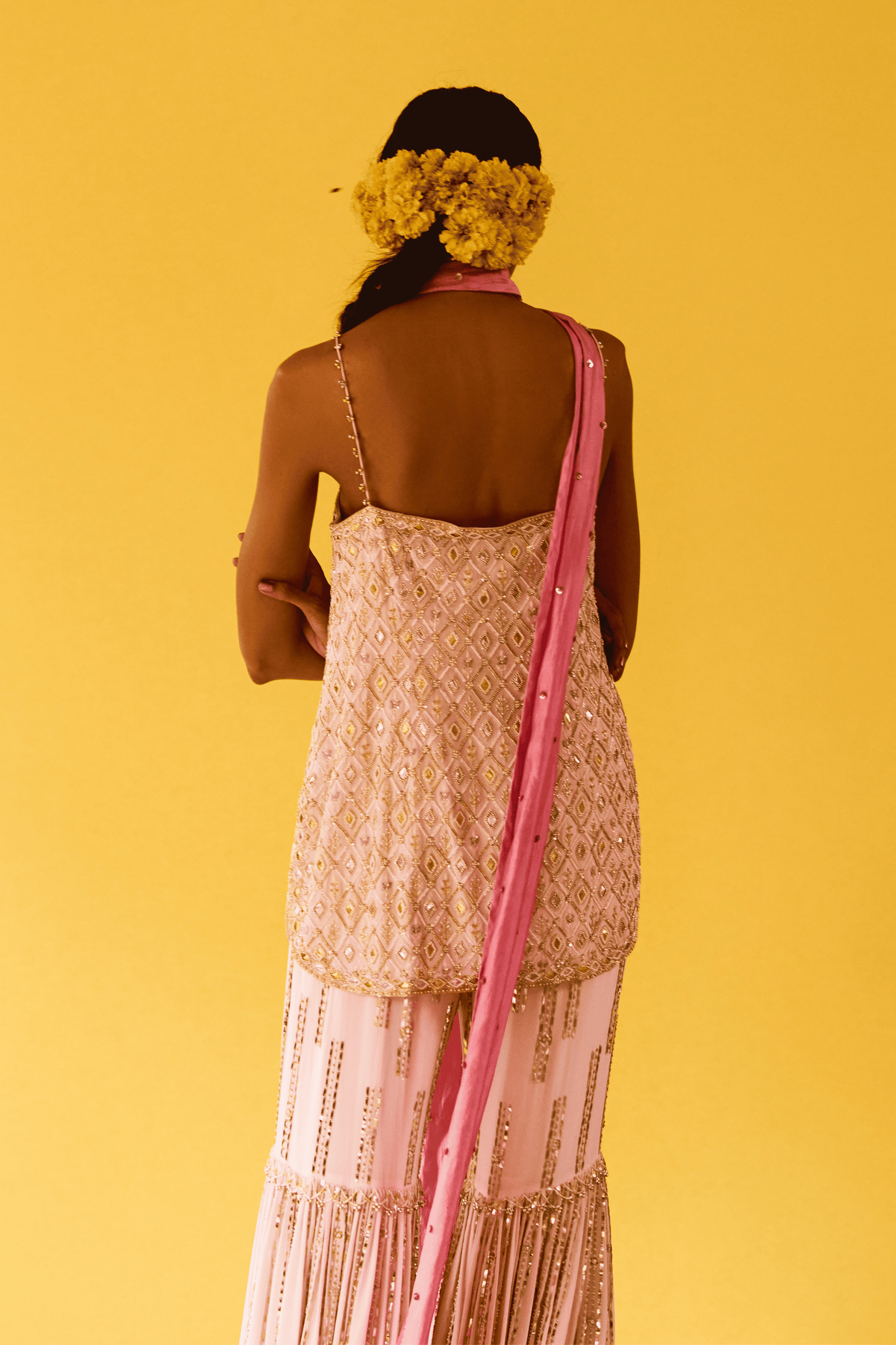 Pink Gharara Set