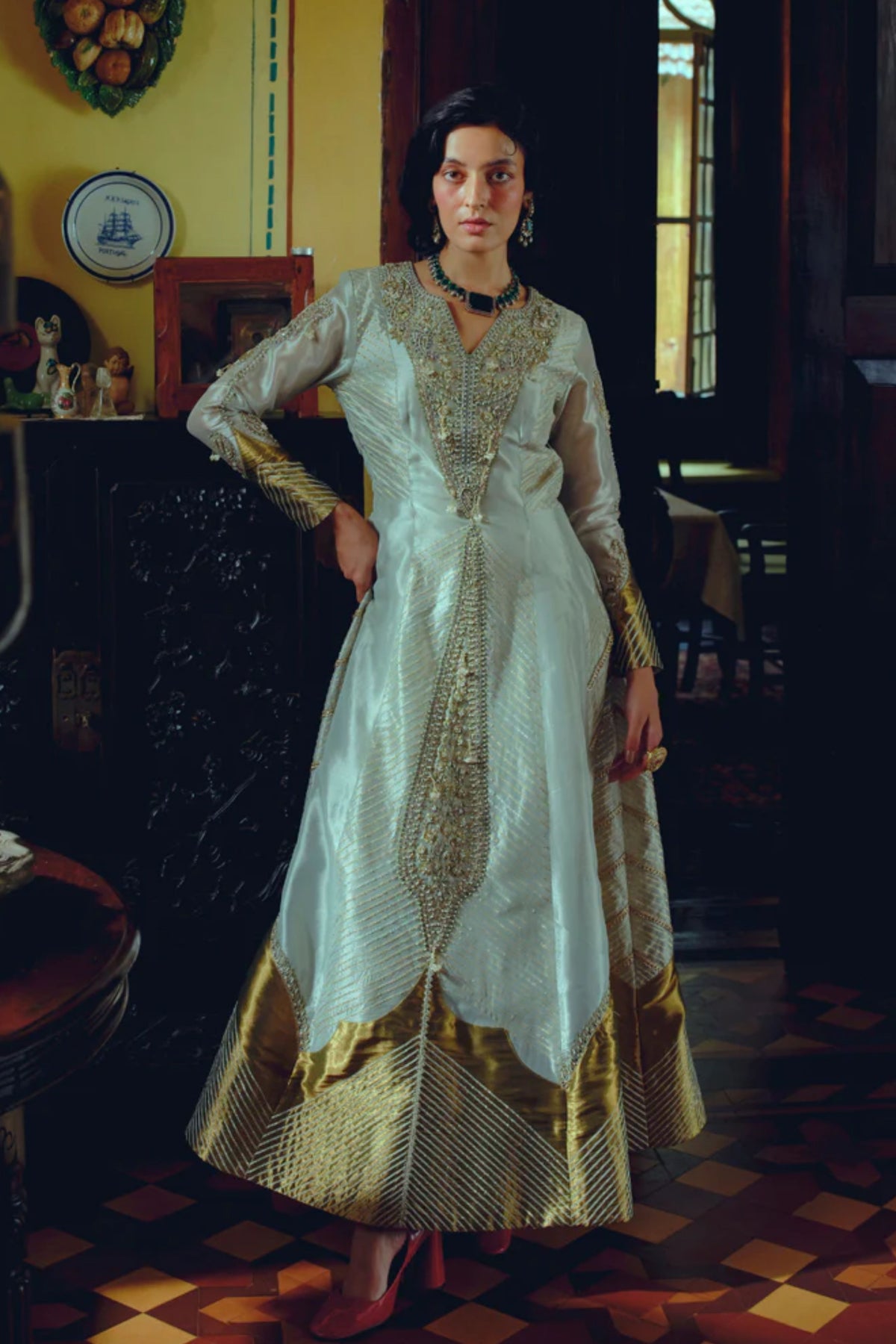 Pearl Gold  Anarkali