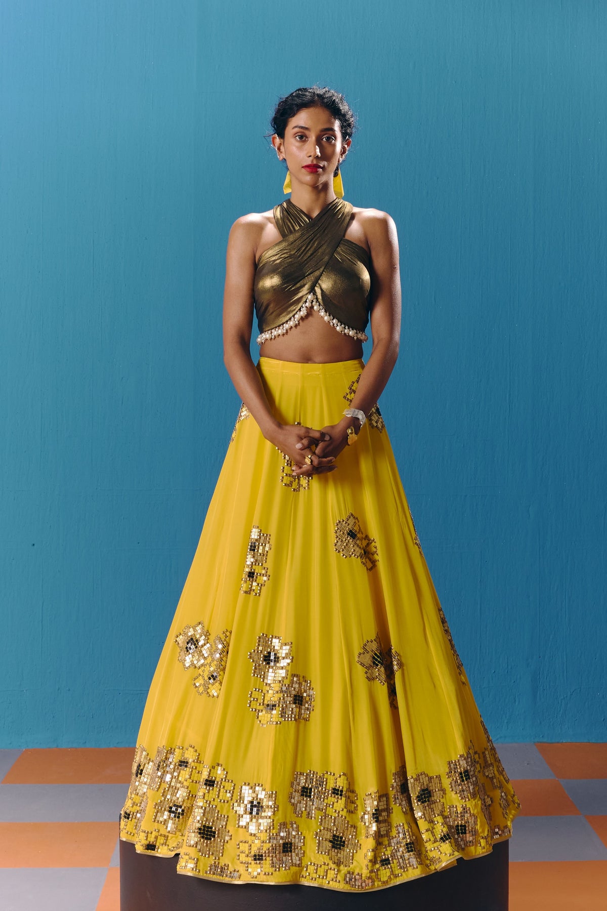 The Sunset Lehenga
