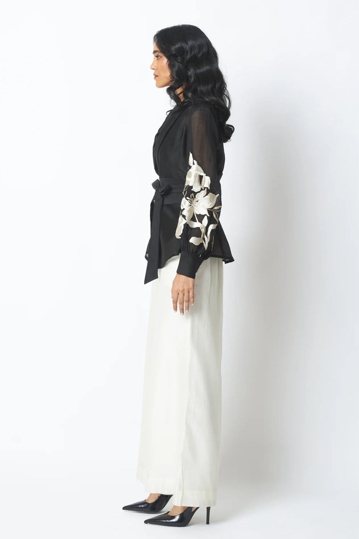 Black White Reva Blazer Set