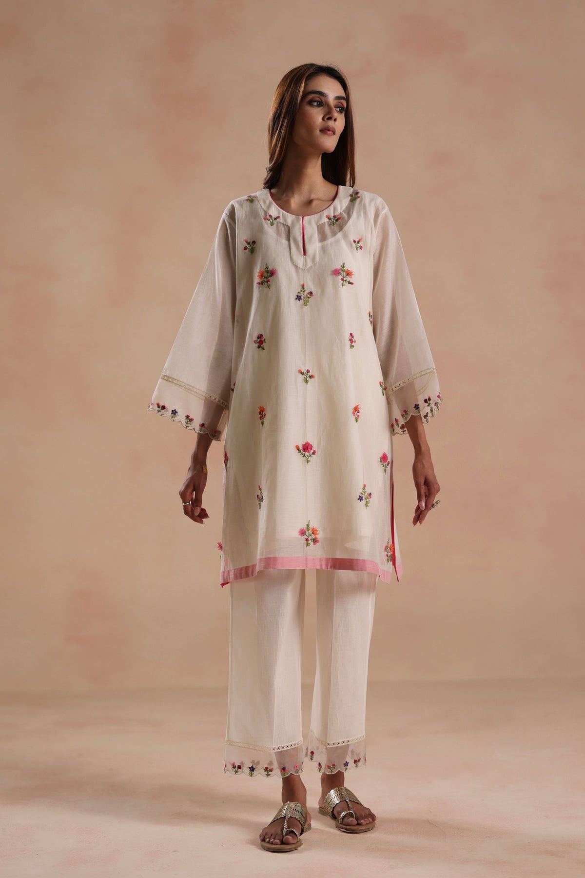 Raina Ivory Tunic Set