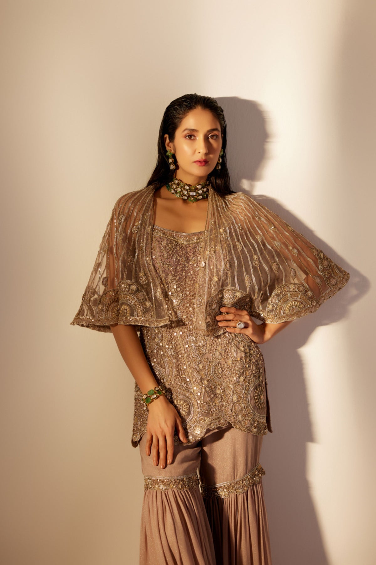 Astral Golden Sharara Set