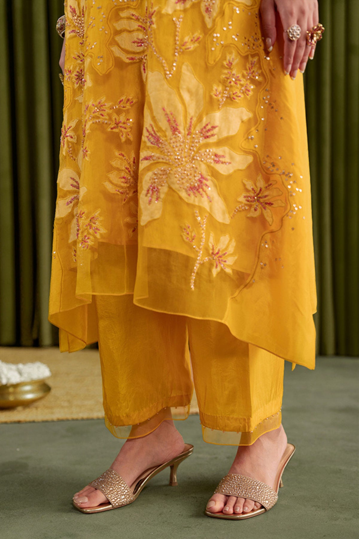Golden Yellow Magnolia Kurta Set