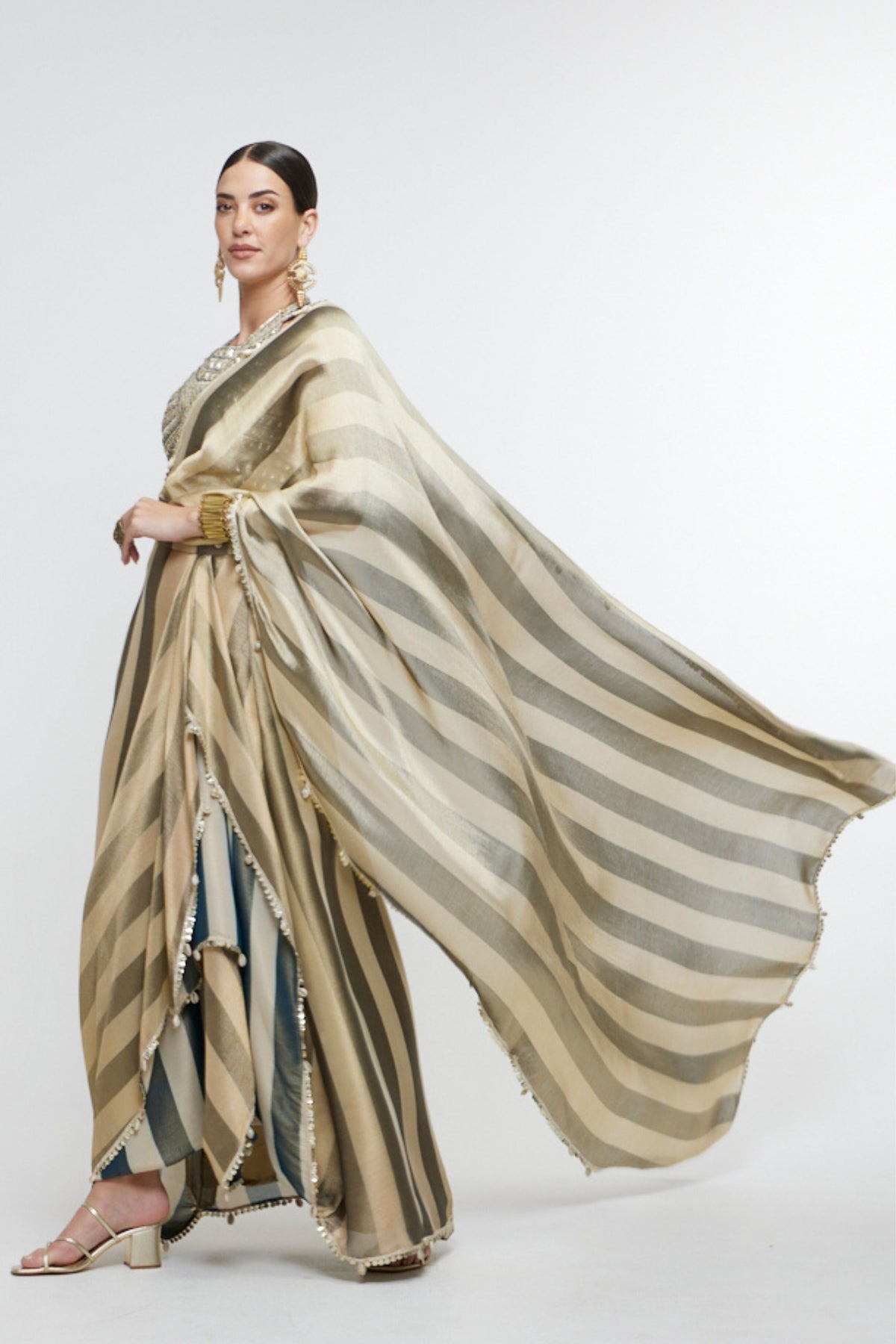 Nargis Drape Saree Set