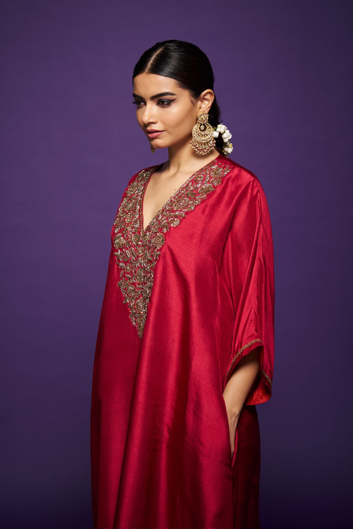 Deep Red Zeenat Tunic &amp; Pants