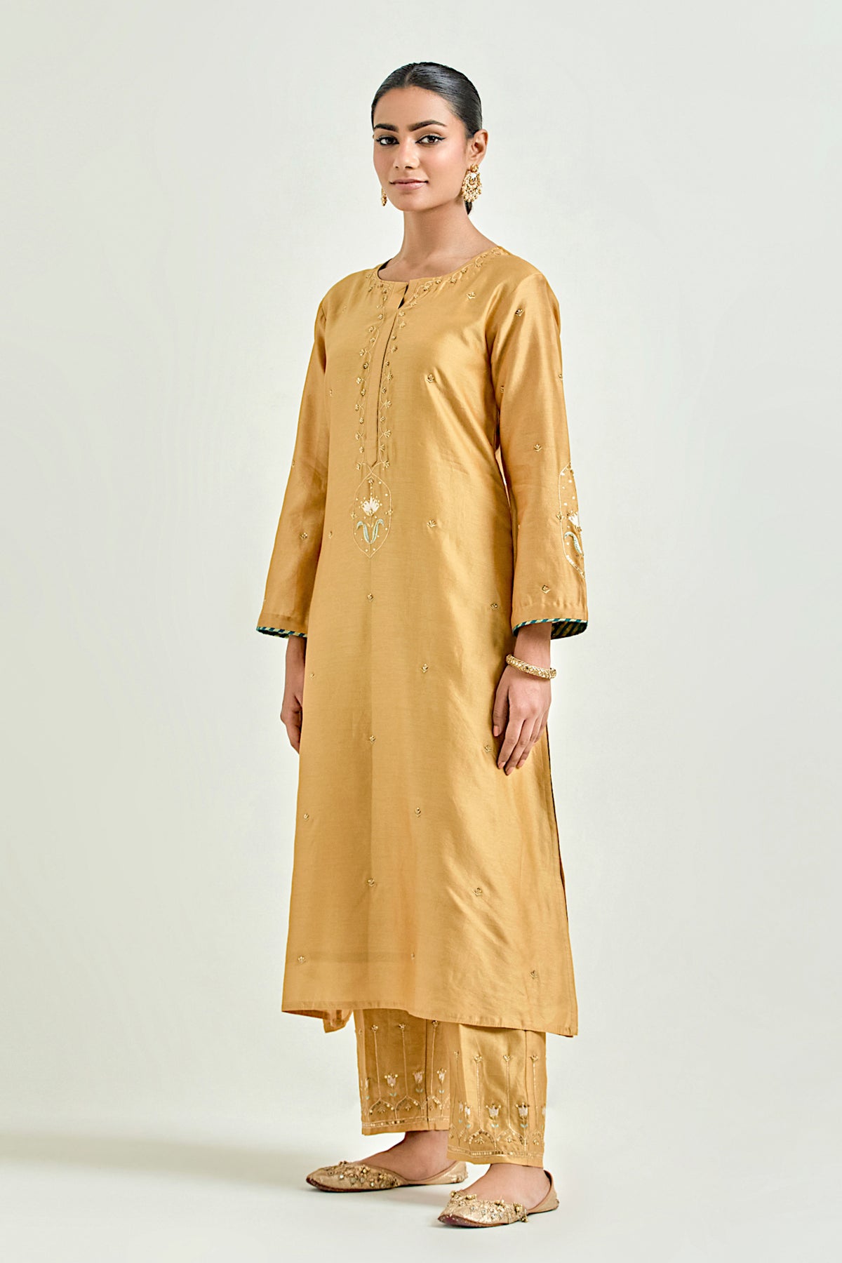 Mustard Classic Kurta Set