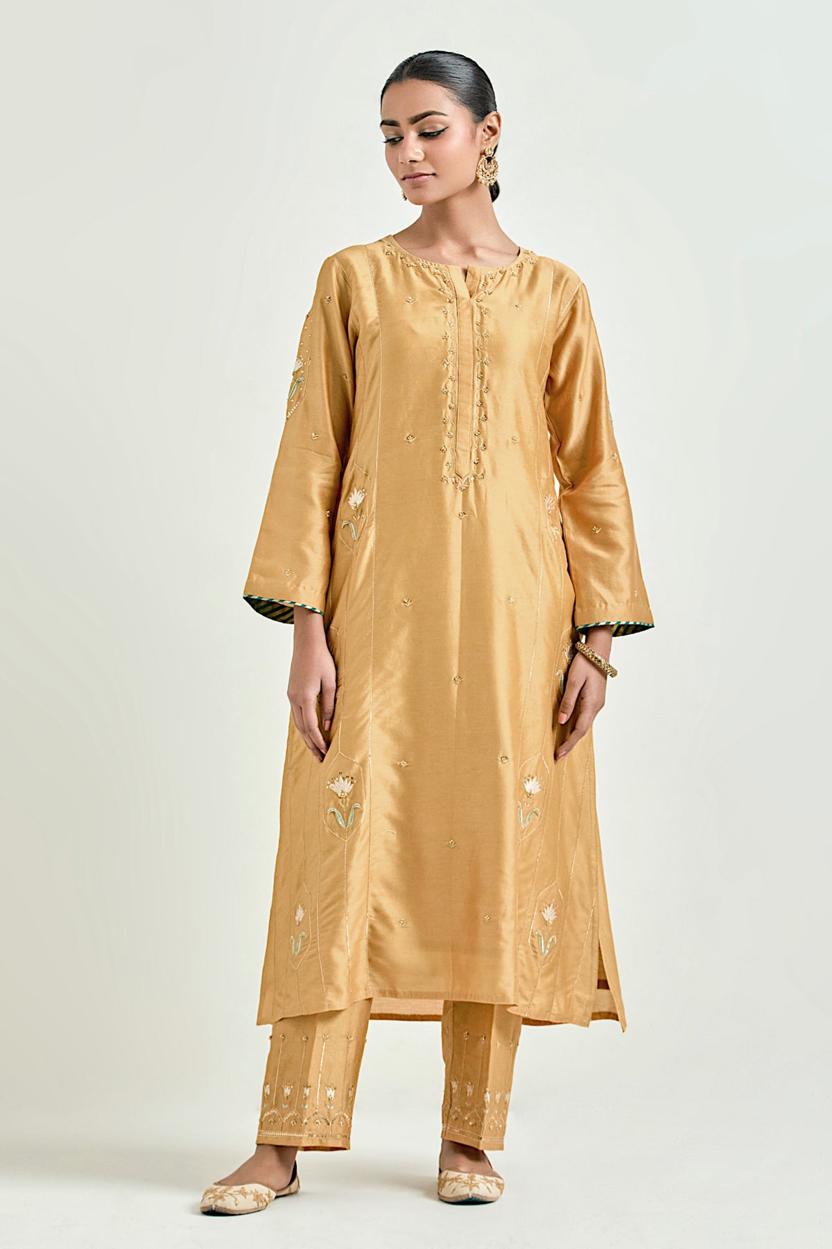 Mustard Classic Kurta Set