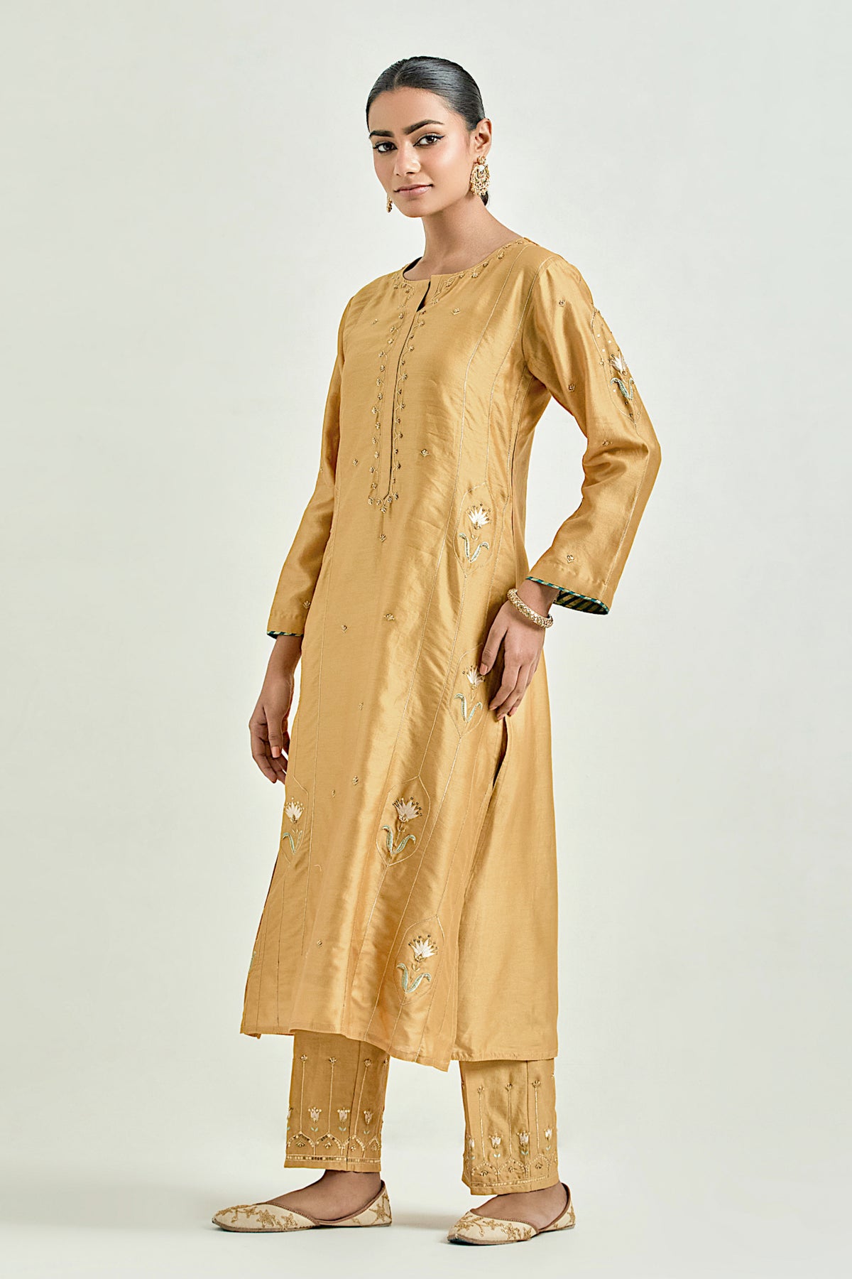 Mustard Classic Kurta Set