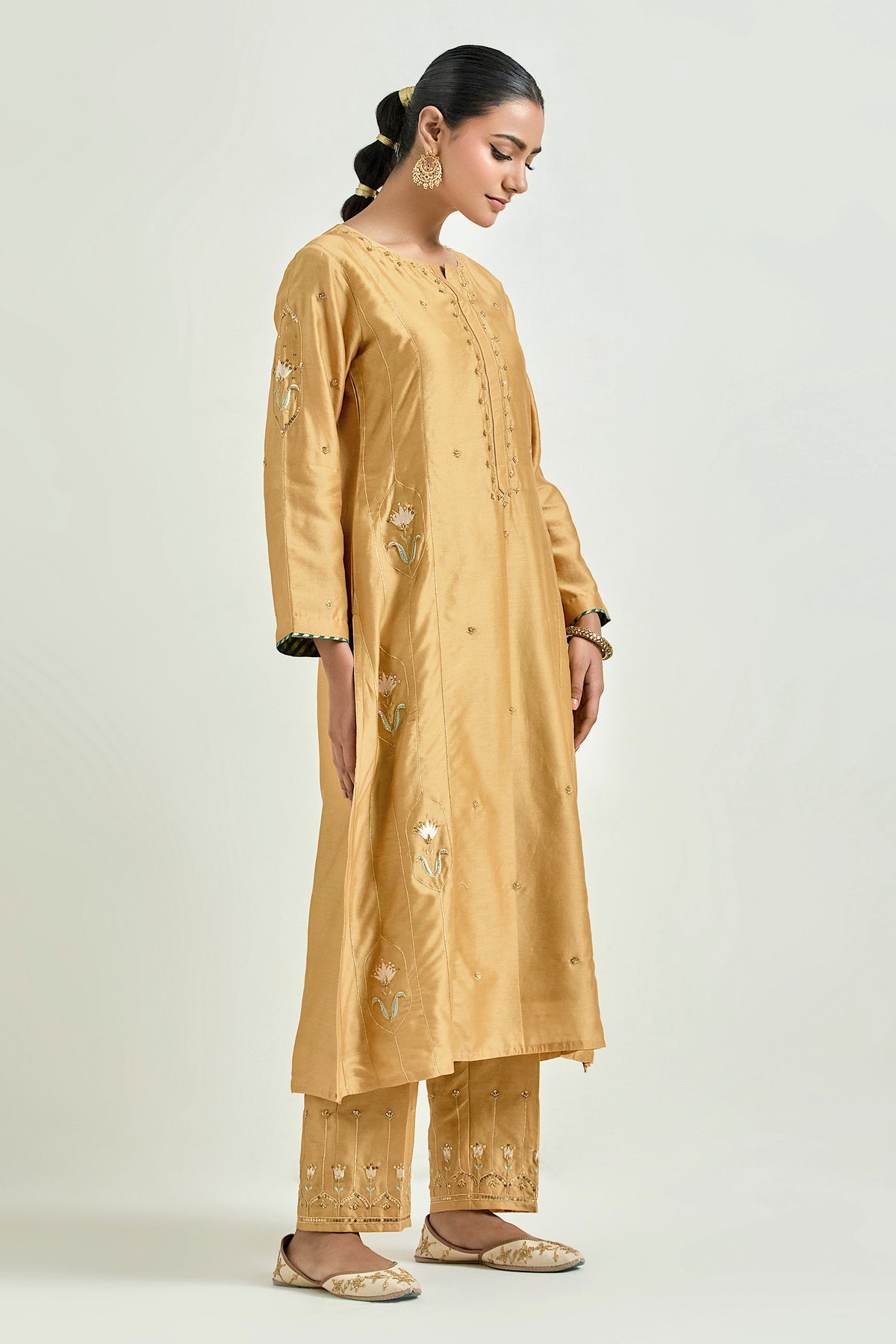 Mustard Classic Kurta Set