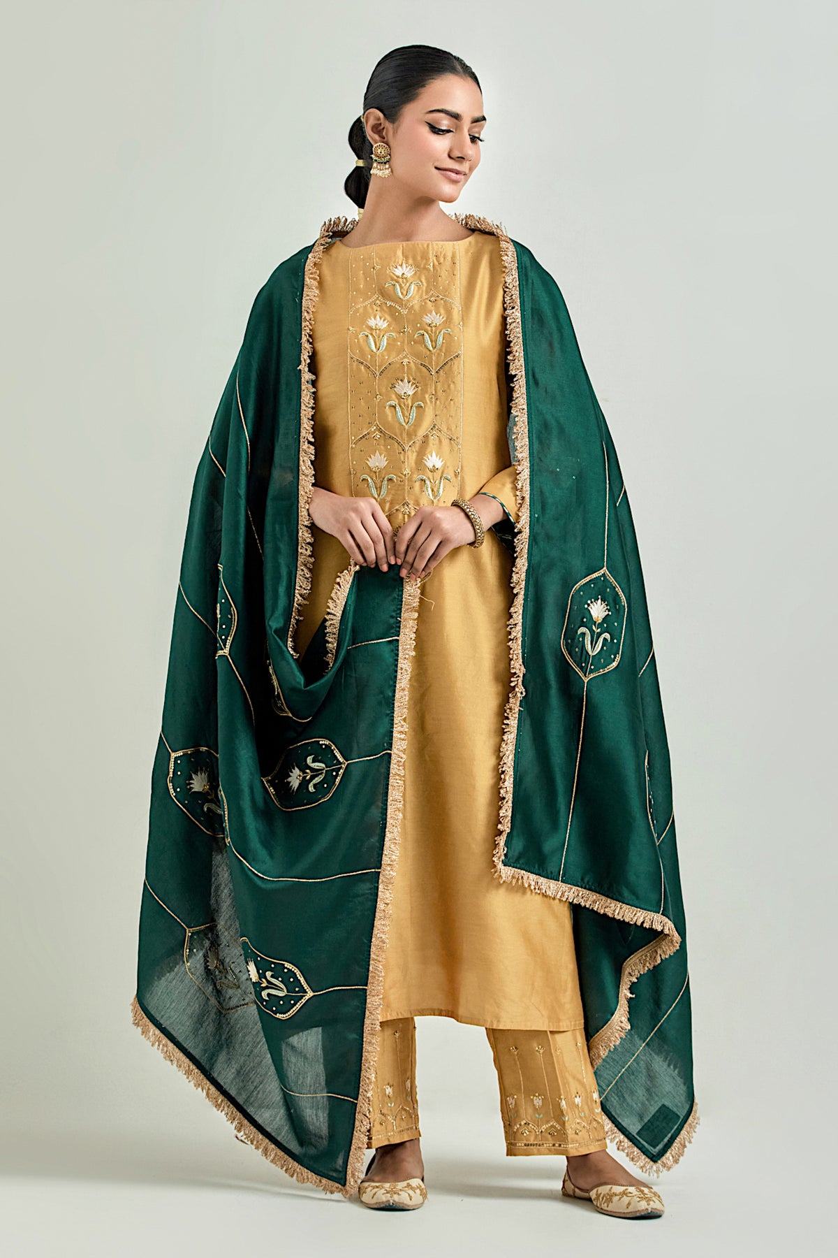 Mustard Classic Kurta Set
