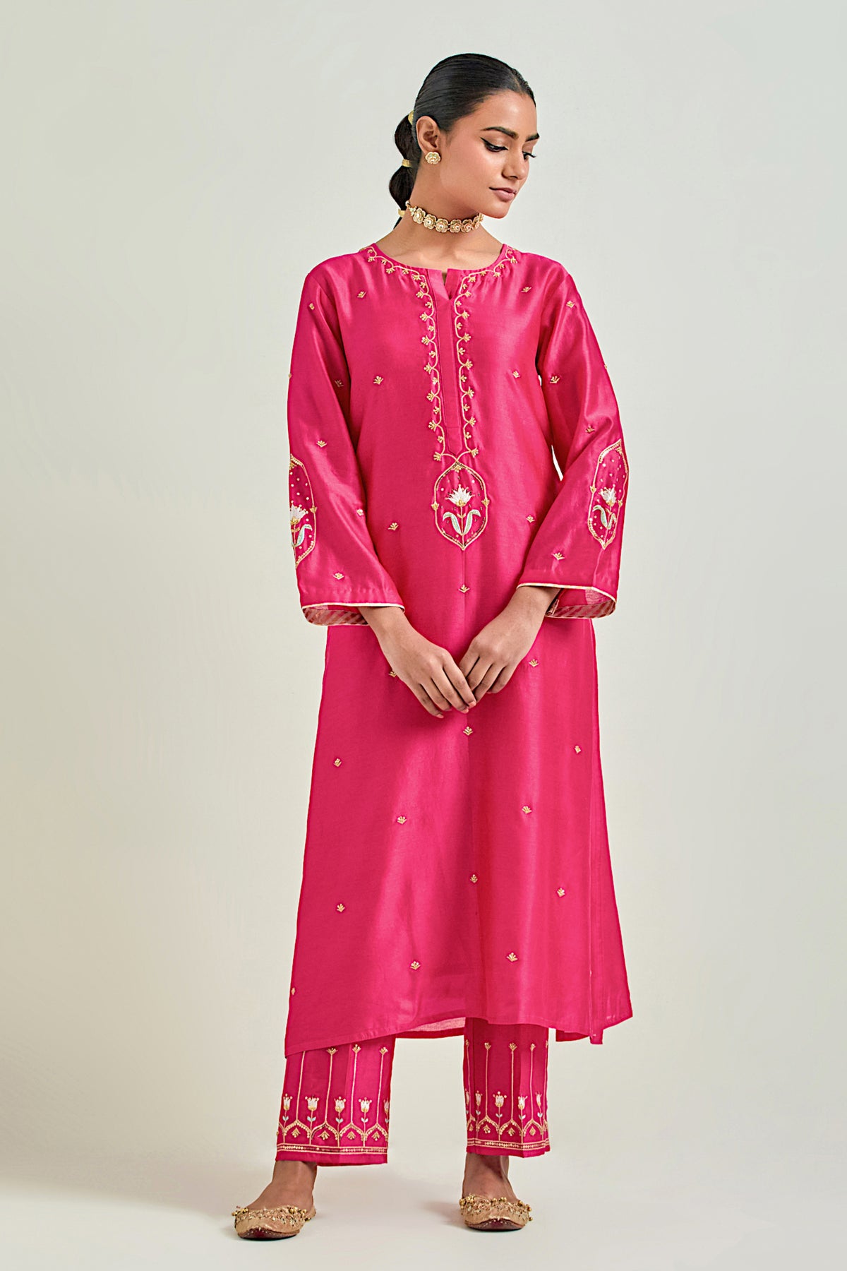 Fuchsia Classic Kurta Set