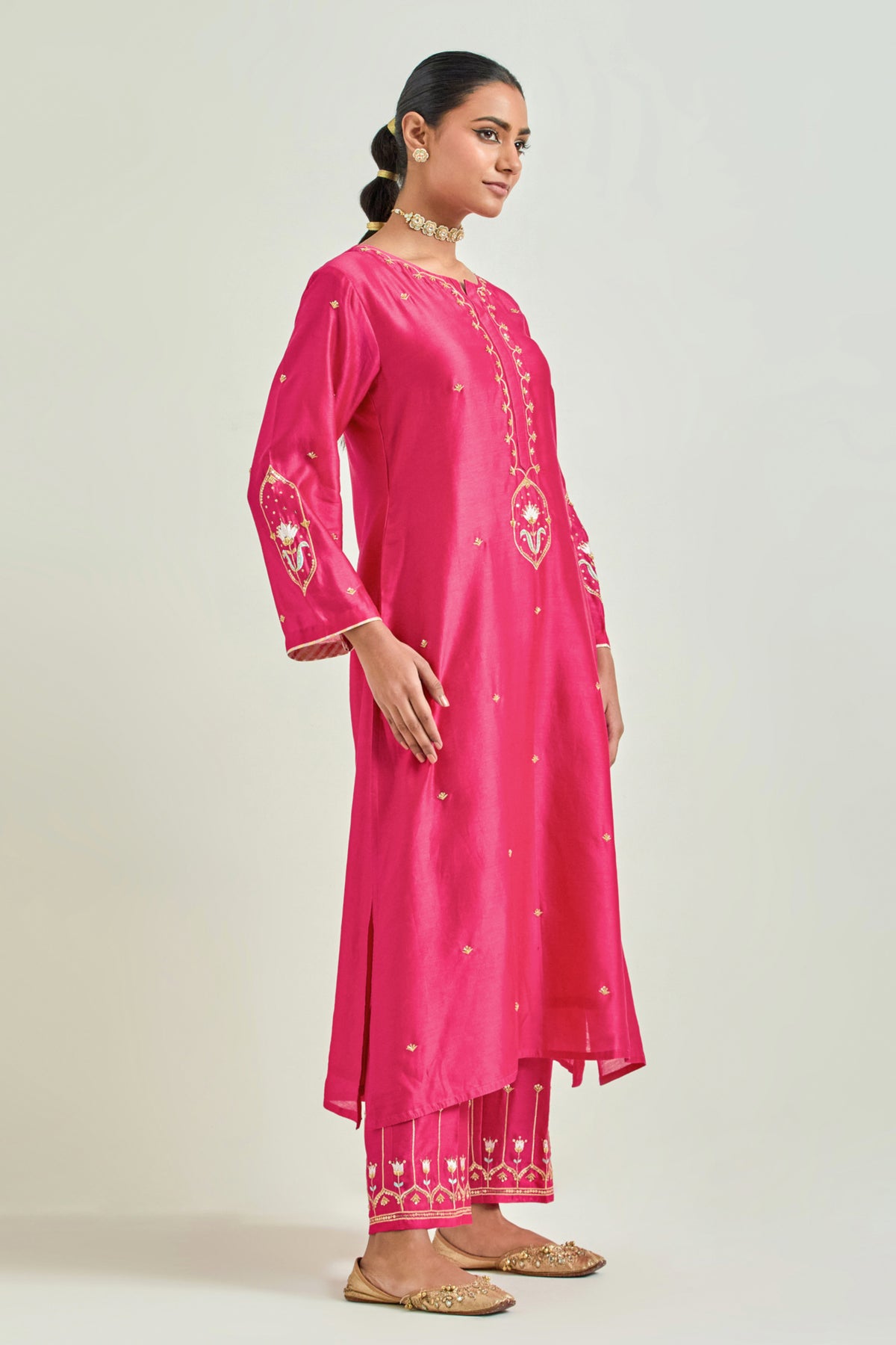 Fuchsia Classic Kurta Set