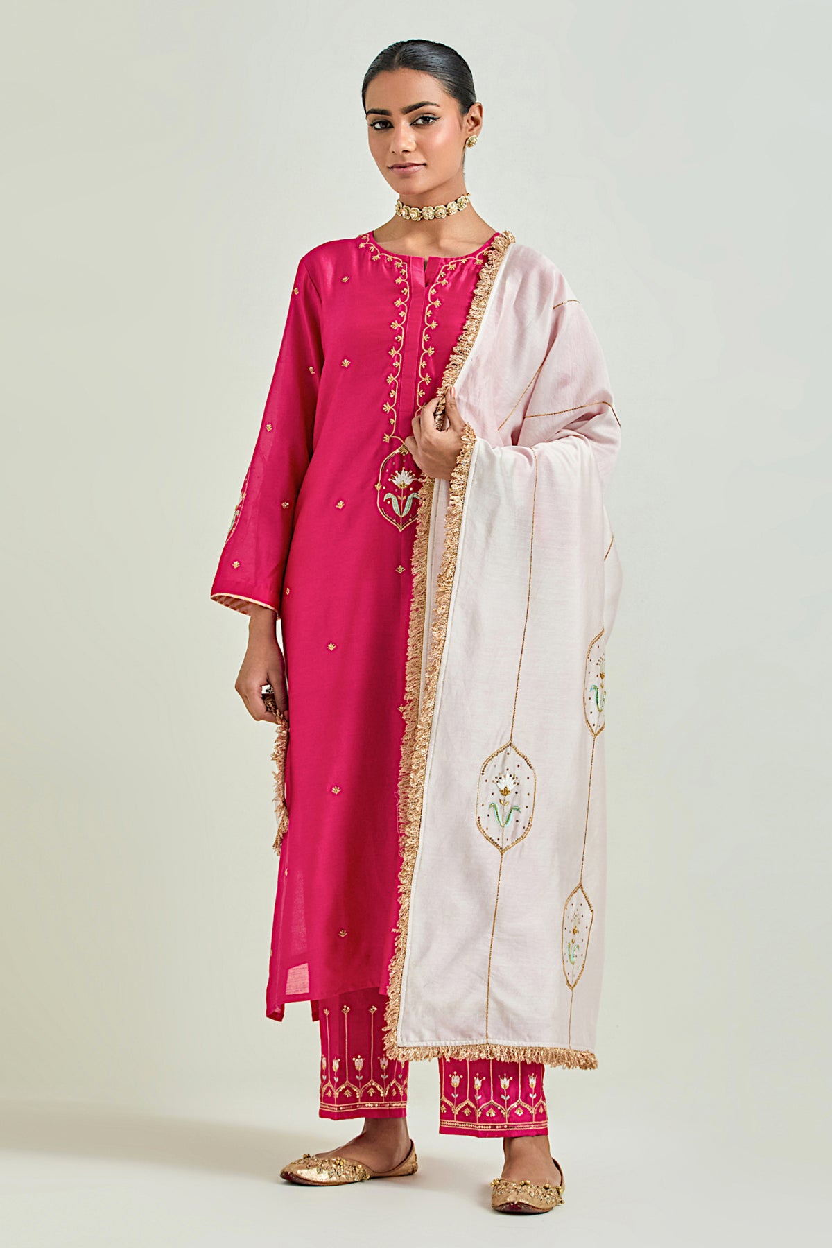 Fuchsia Classic Kurta Set