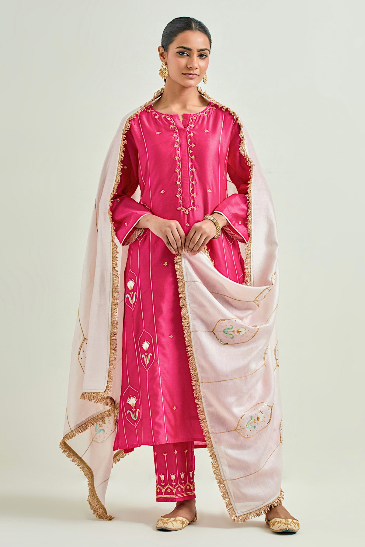 Fuchsia Classic Kurta Set
