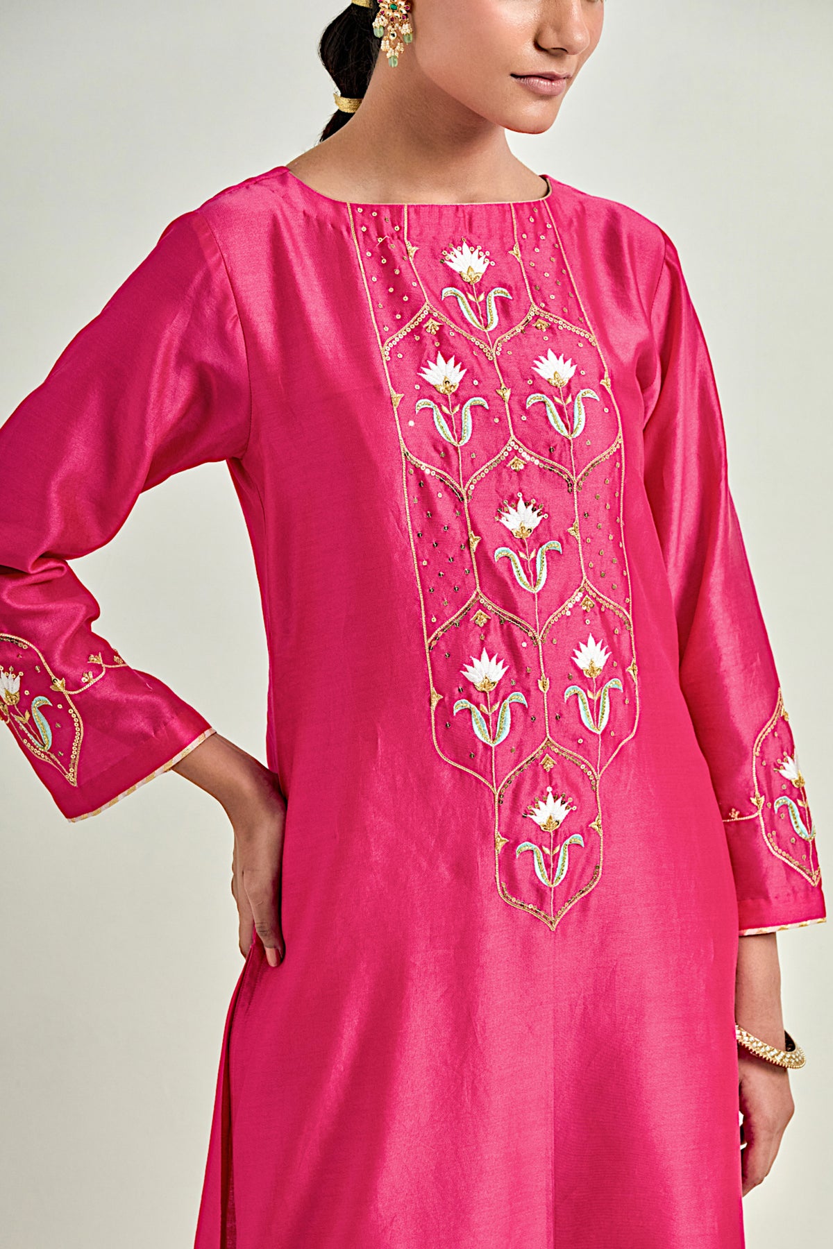 Fuchsia Classic Kurta Set