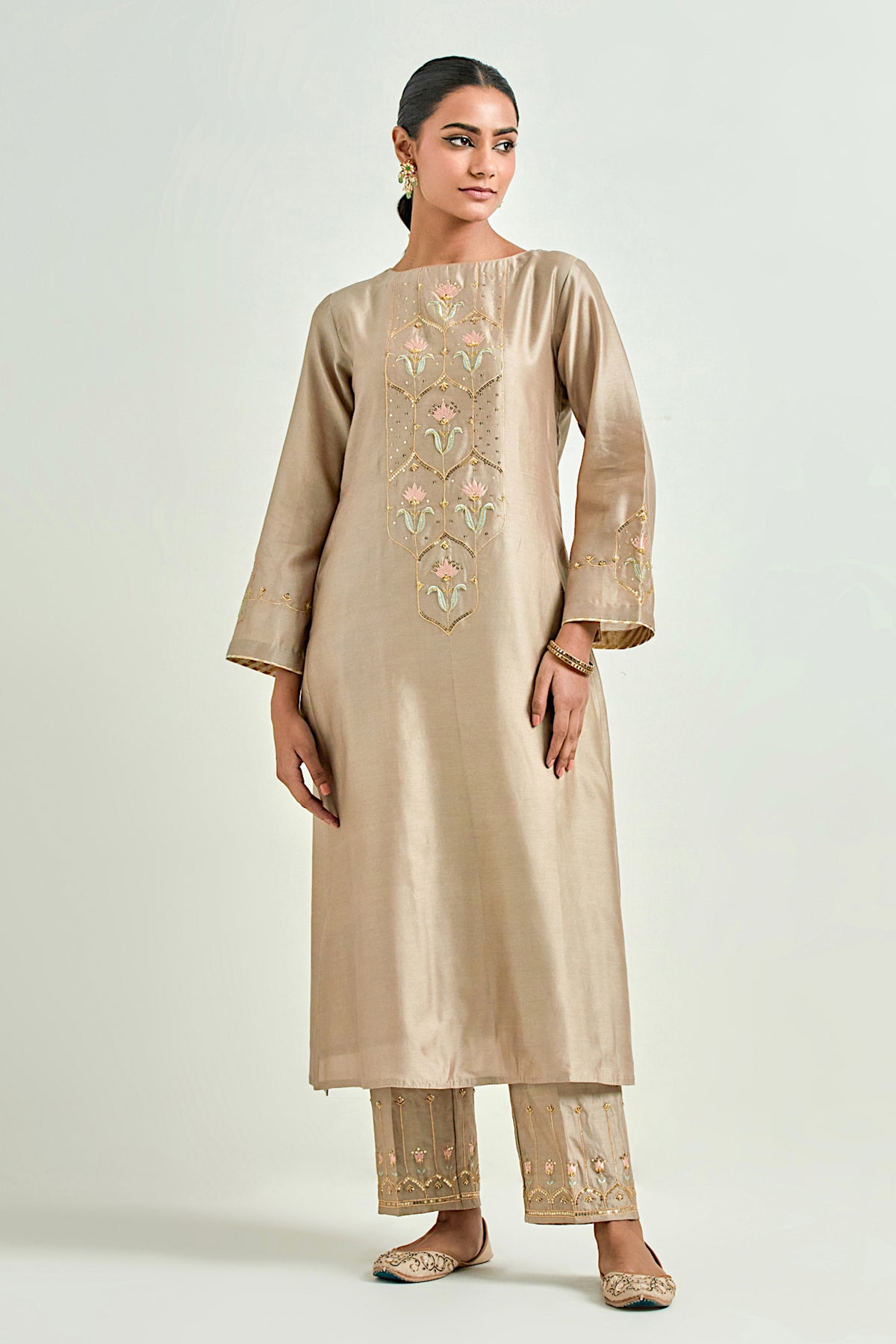 Brown Classic Kurta Set