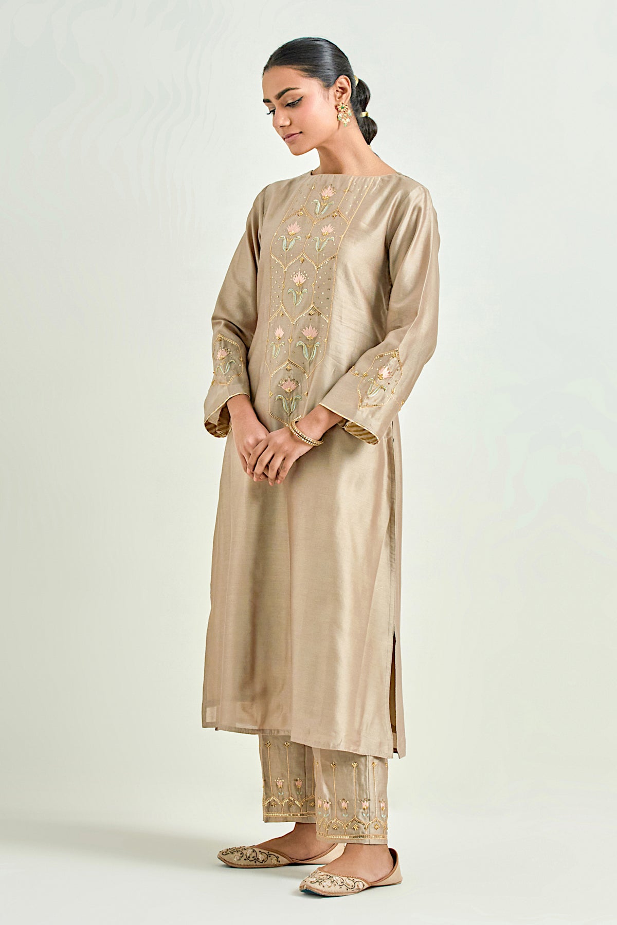 Brown Classic Kurta Set